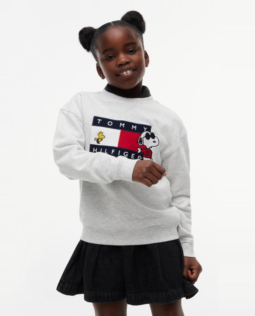 Imagen 0 de Sudadera de niño de cuello redondo y logo Snoopy Amarillo