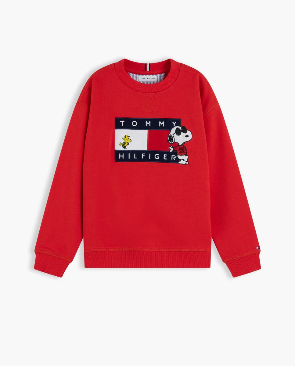 Sudadera de niño de cuello redondo y logo Snoopy - Tommy Hilfiger - Amarillo Amarillo-6