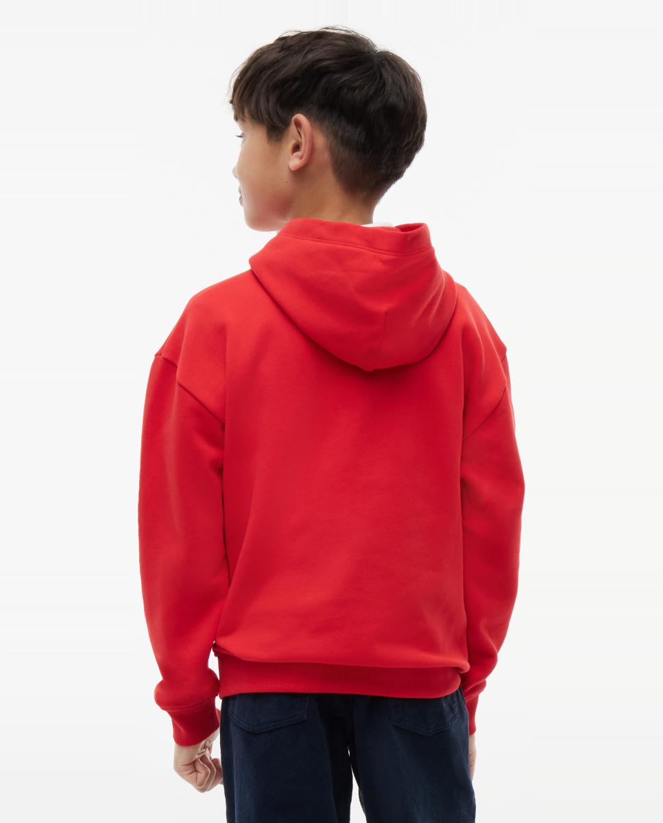 Sweatshirt com capuz Vermelho-2