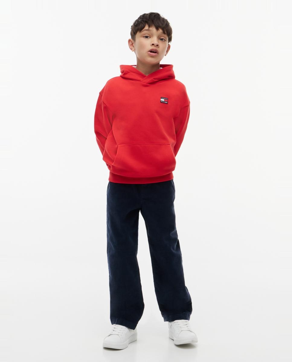 Sweatshirt com capuz Vermelho-4