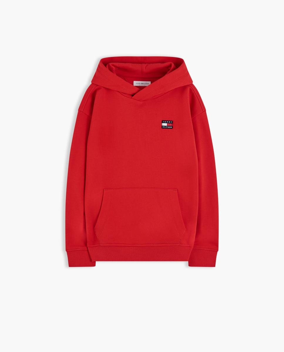 Sweatshirt com capuz Vermelho-5