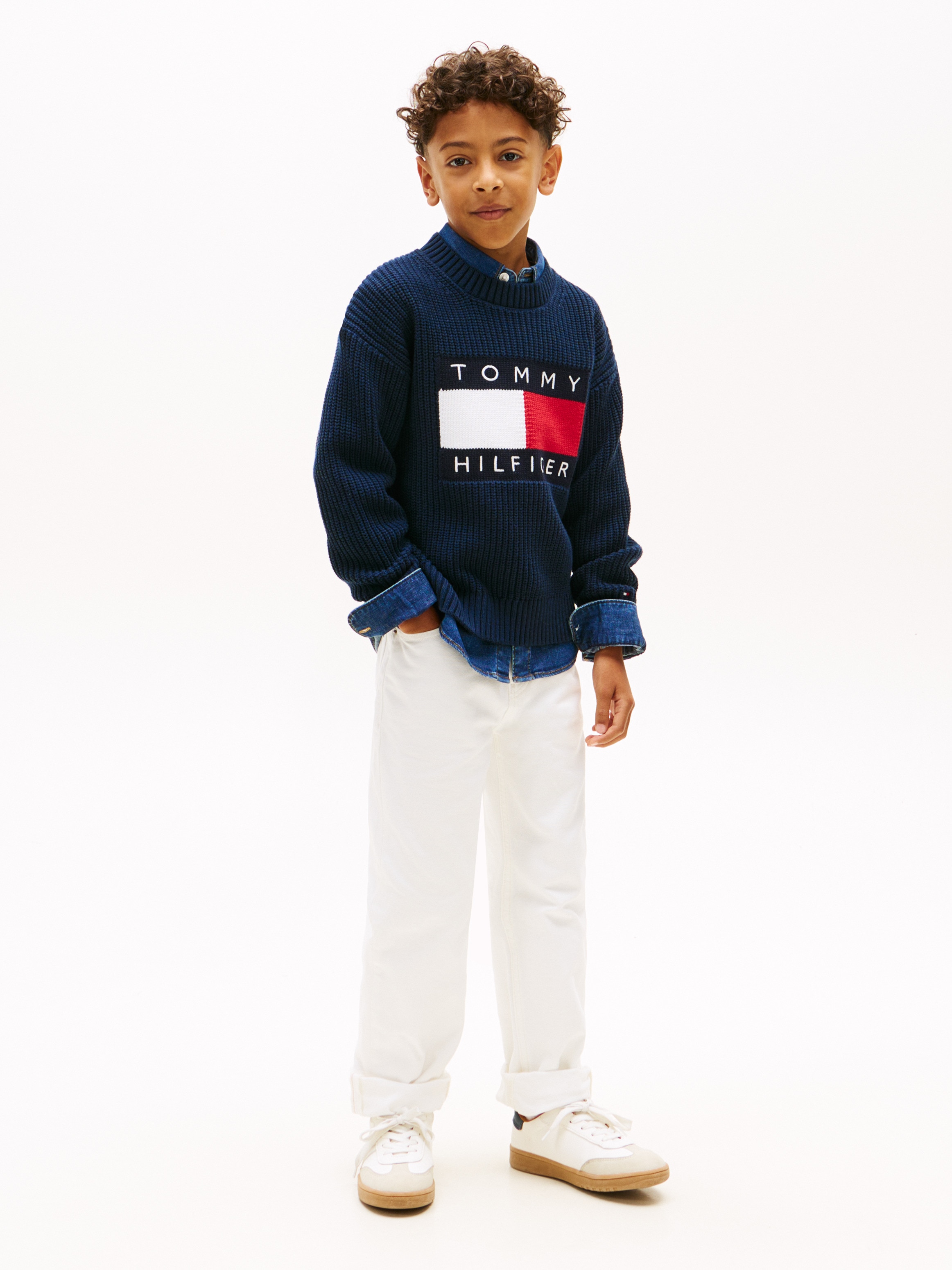 Camisola de Malha com Logótipo de Bandeira Azul-4
