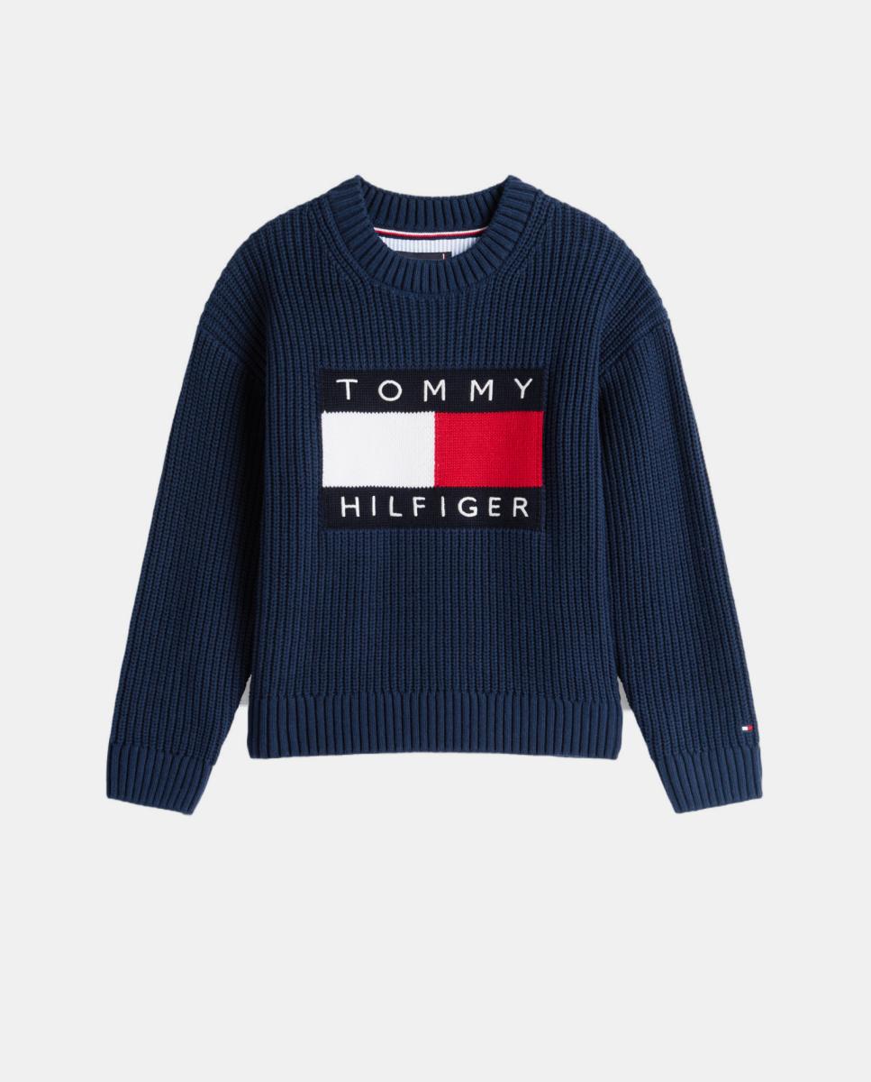 Camisola de Malha com Logótipo de Bandeira Azul-6