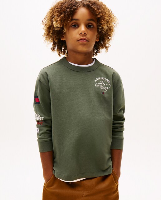 Imagem 0 de Camisola de Manga Comprida com Logótipos de Inspiração Montanhista