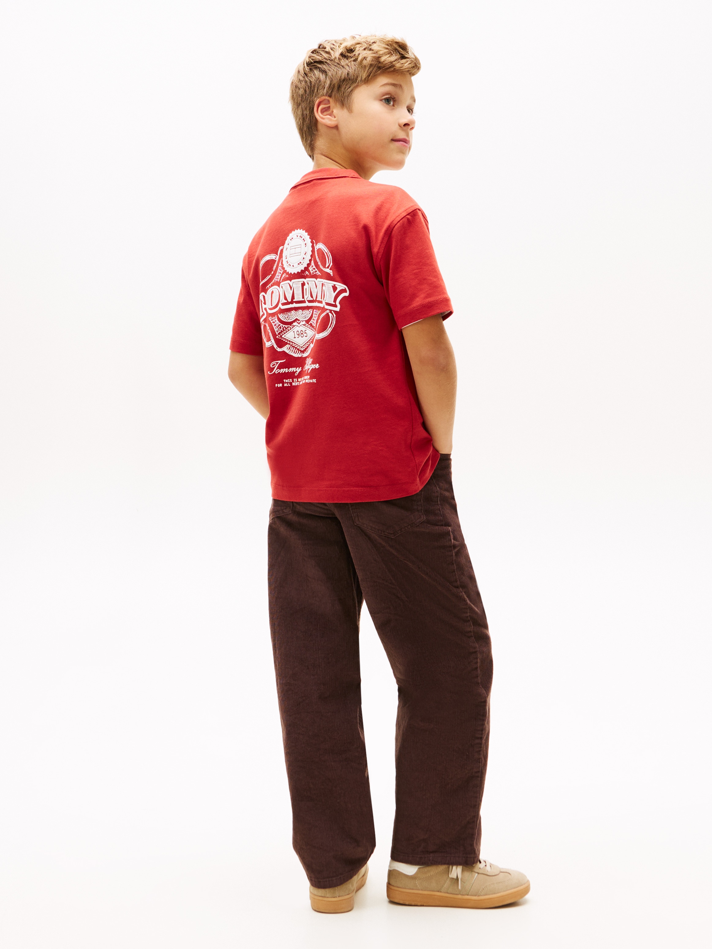 T-shirt com Logótipo nas Costas Tommy Camp Tommy Hilfiger Vermelho-2