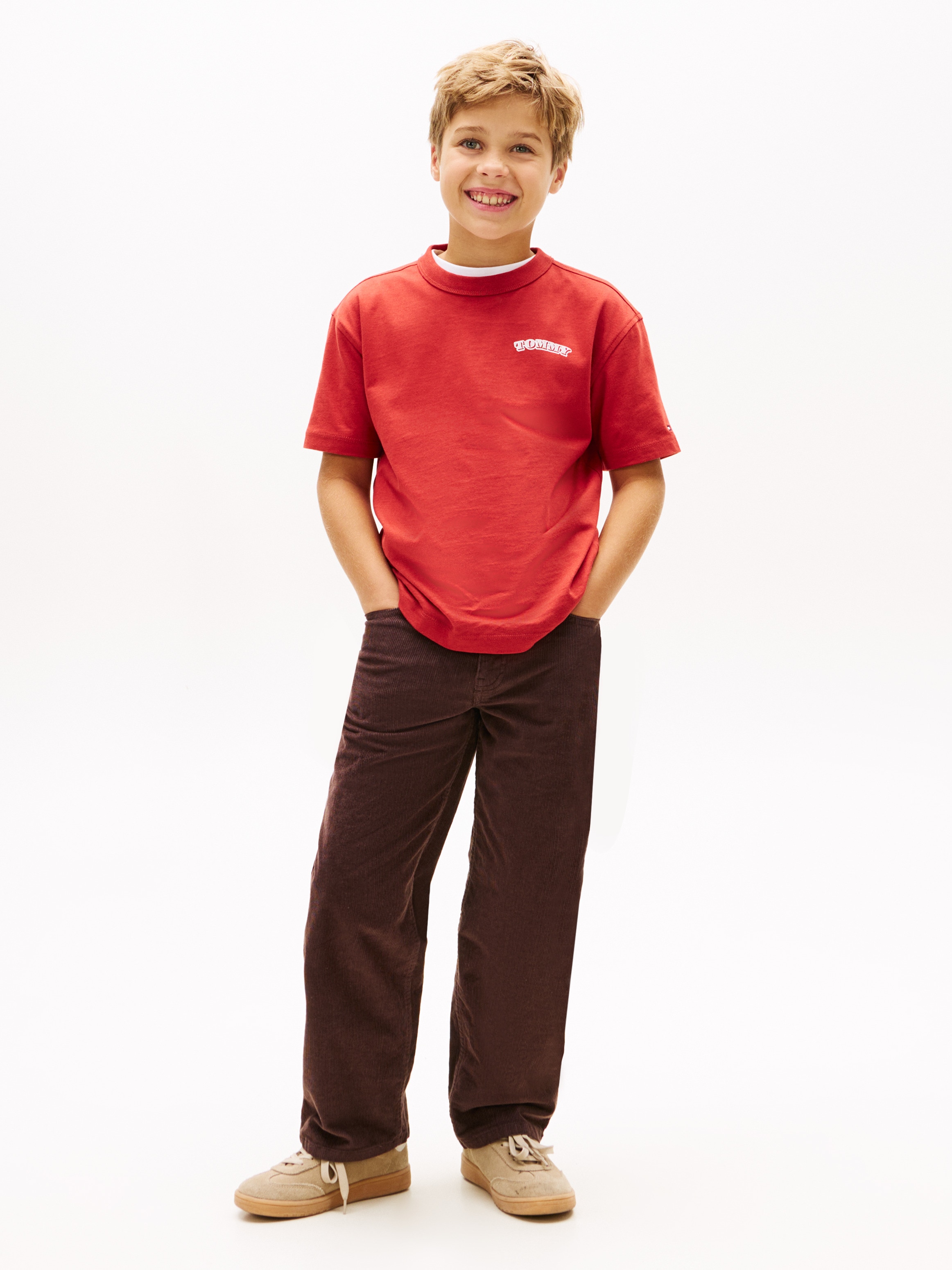 T-shirt com Logótipo nas Costas Tommy Camp Tommy Hilfiger Vermelho-4