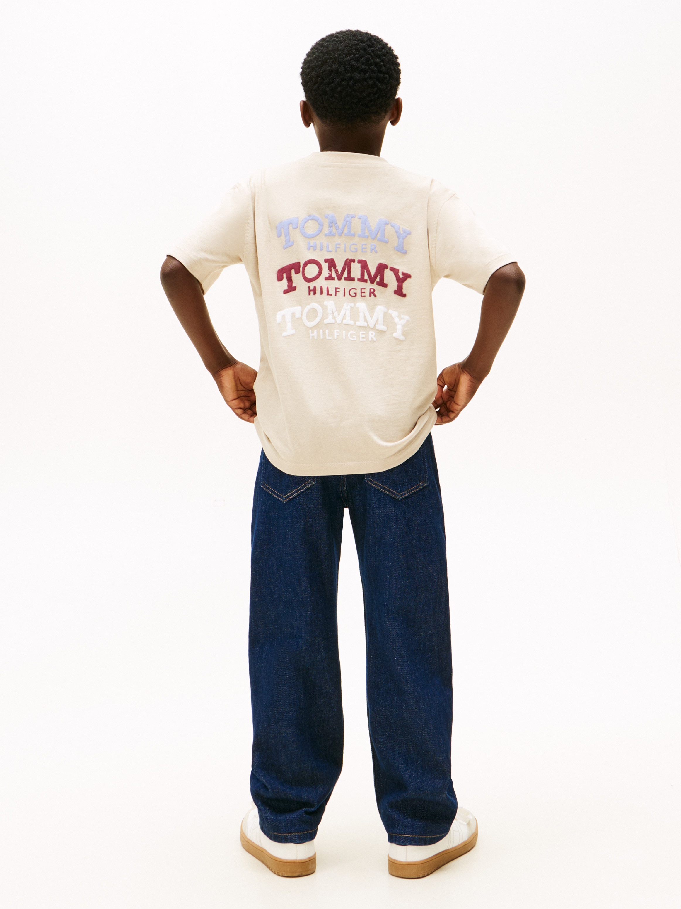T-shirt com Logótipo nas Costas Tommy Hilfiger Castanho-2