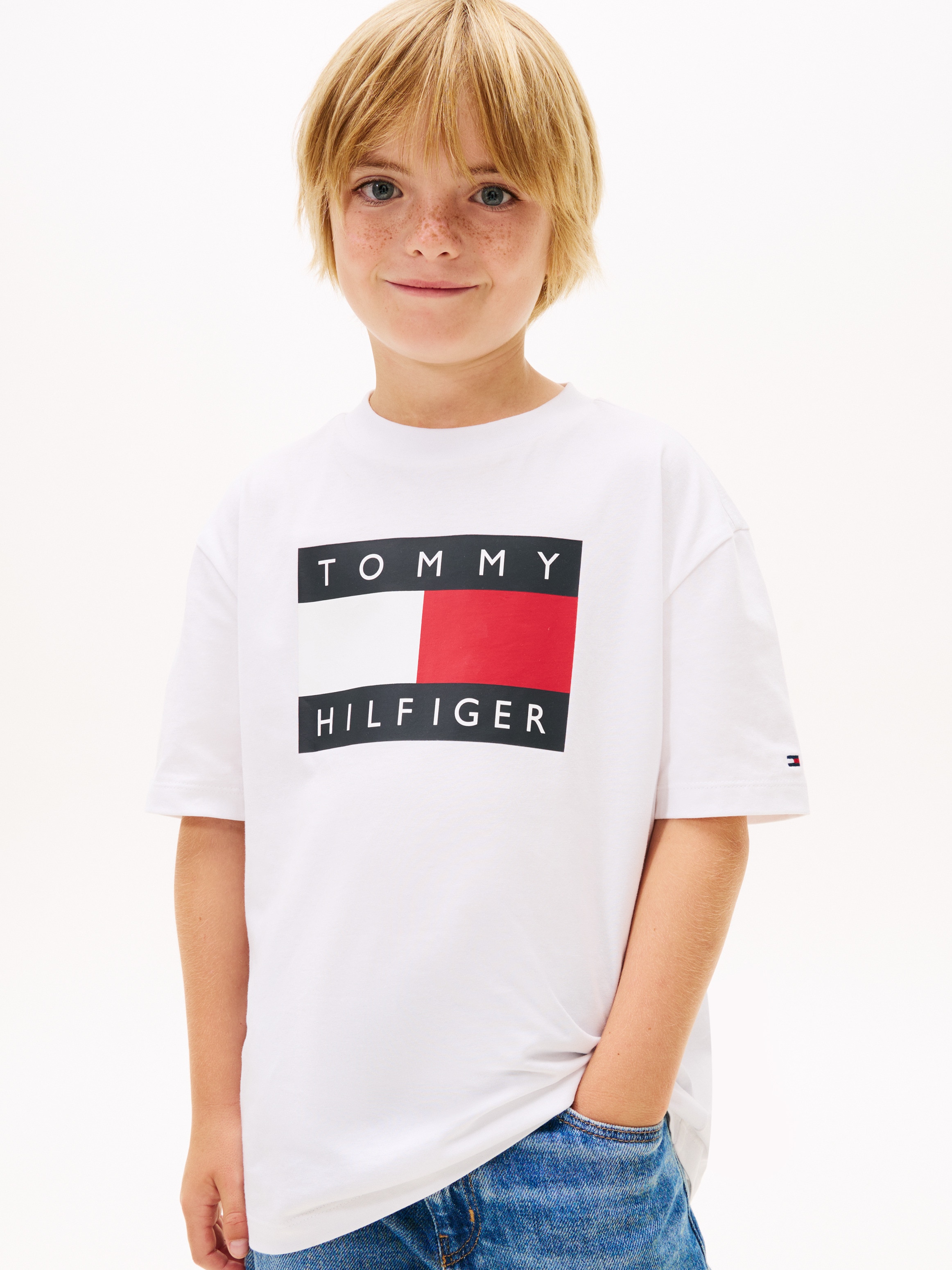 Imagem 0 de T-shirt com Logótipo de Bandeira à Frente
