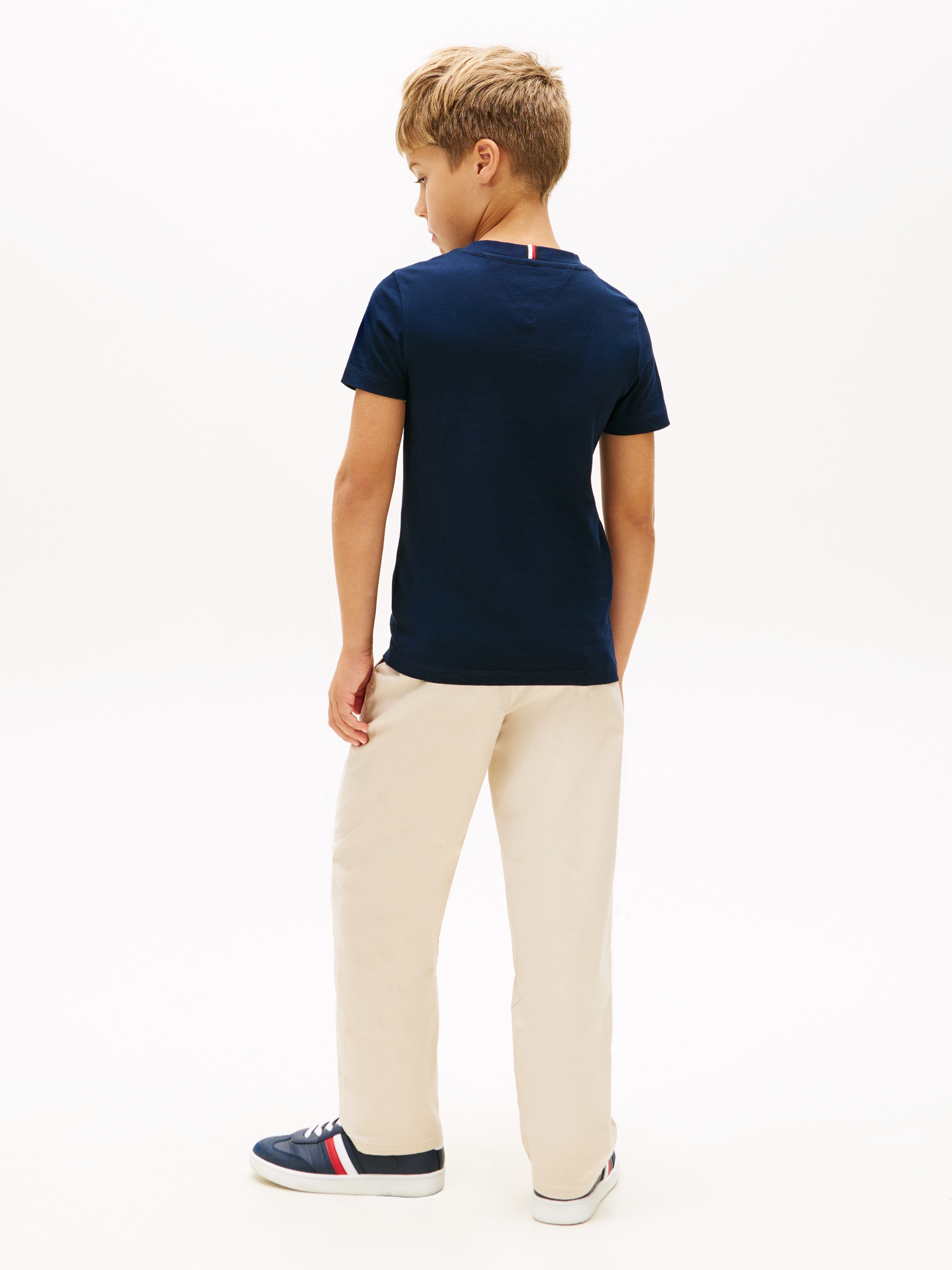 T-shirt com logótipo à frente Tommy Hilfiger Azul-2