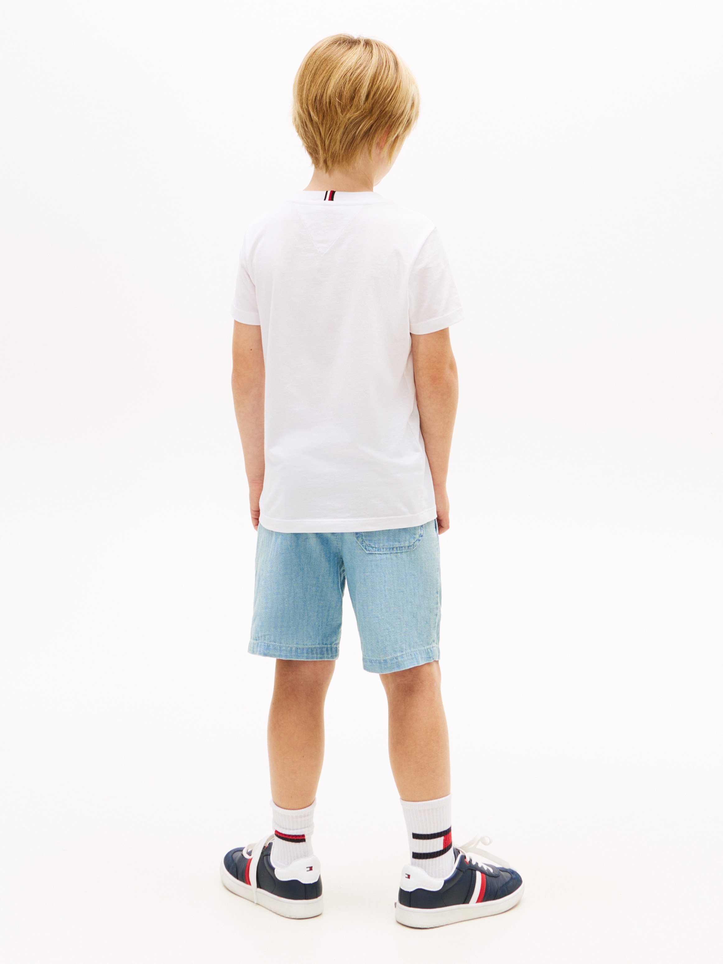 T-shirt com logótipo à frente Tommy Hilfiger Branco-2