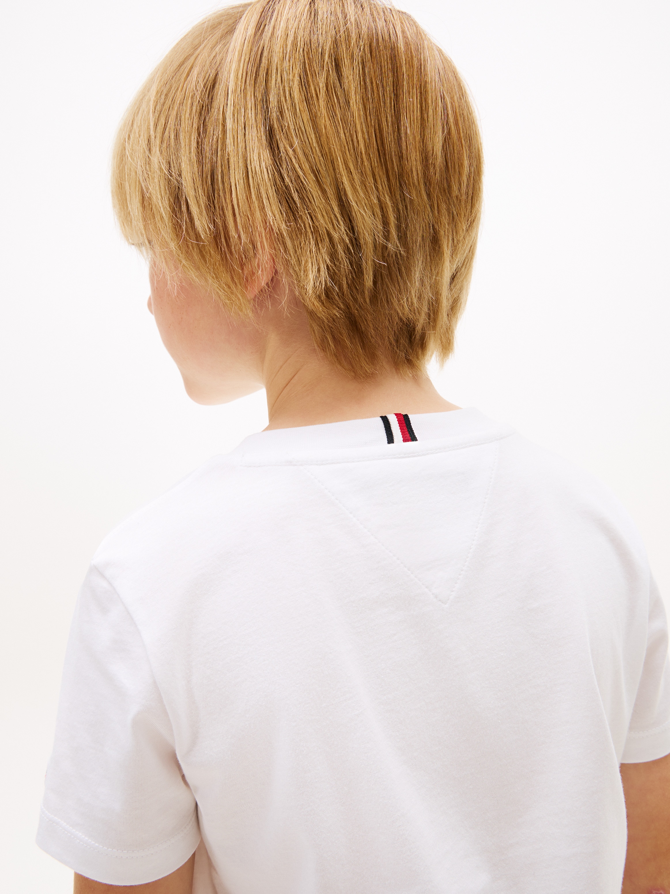 T-shirt com logótipo à frente Tommy Hilfiger Branco-3