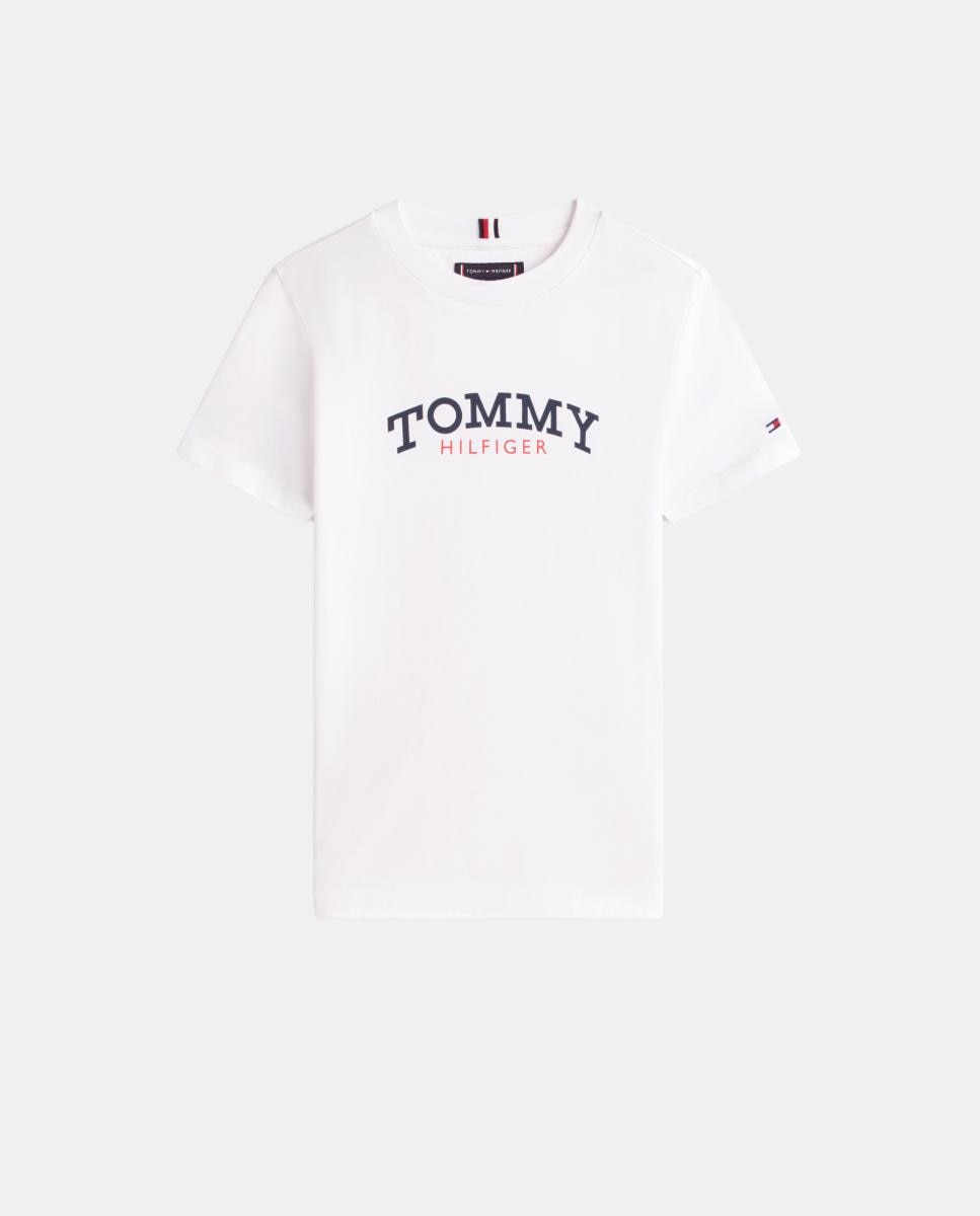 T-shirt com logótipo à frente Tommy Hilfiger Branco-5