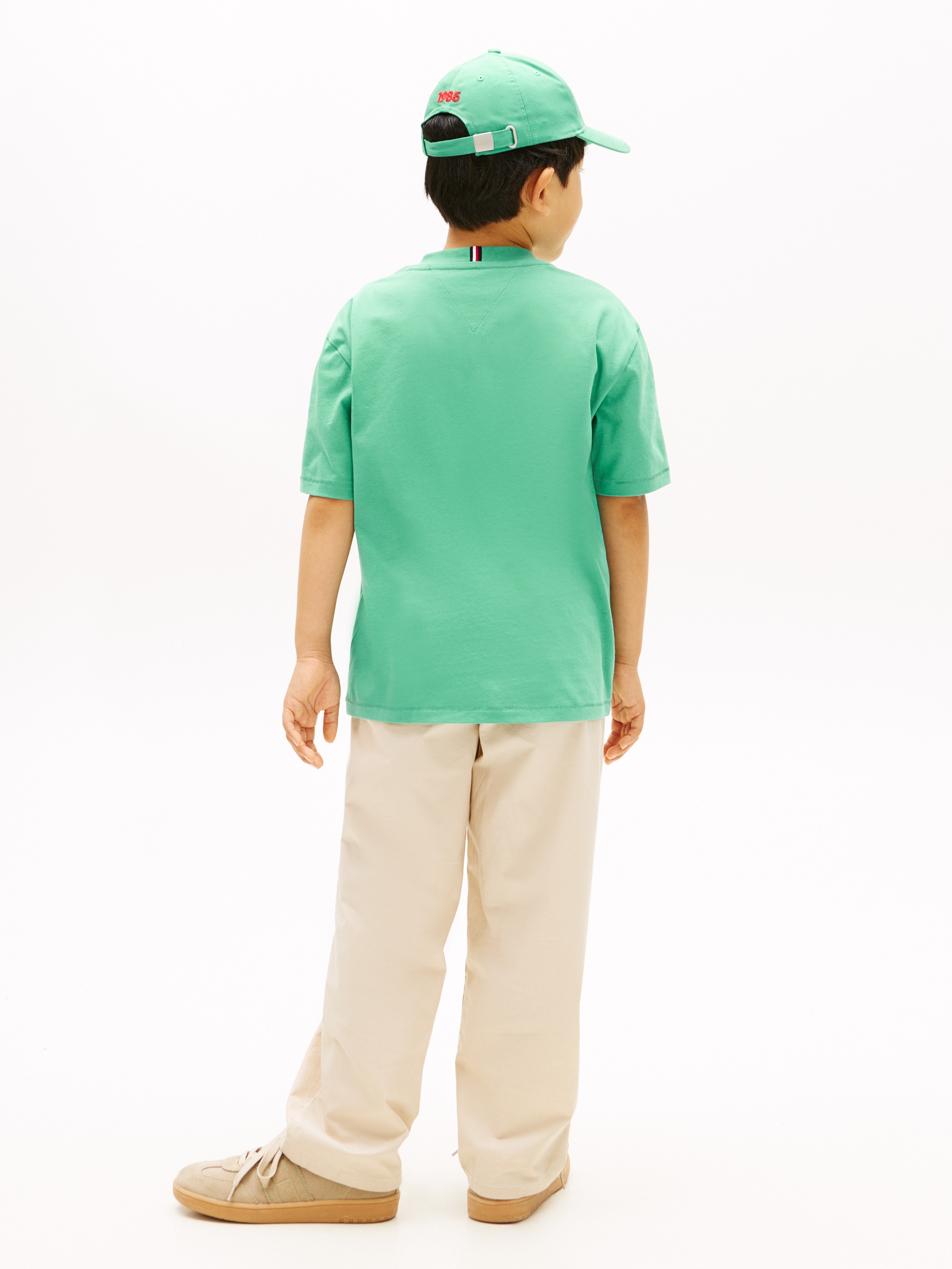 T-shirt com logótipo à frente Tommy Hilfiger Verde-2