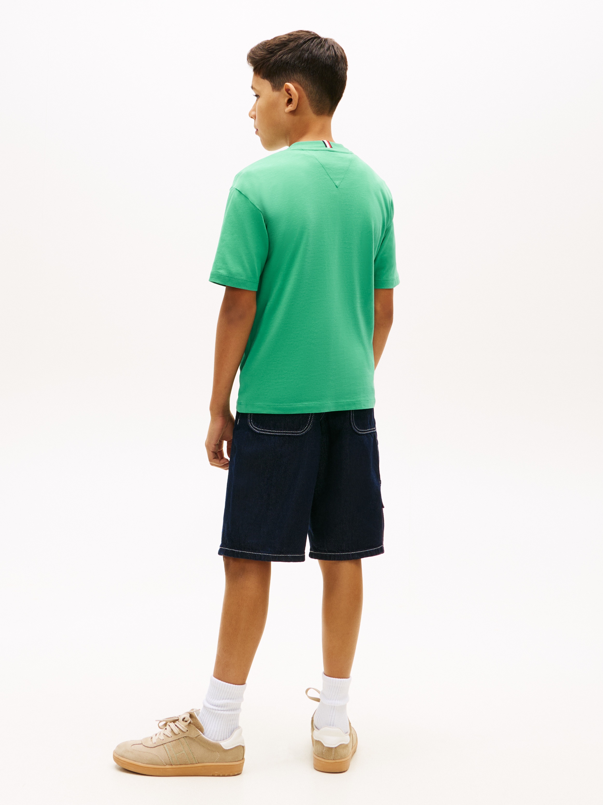 T-shirt com logótipo à frente Verde-2