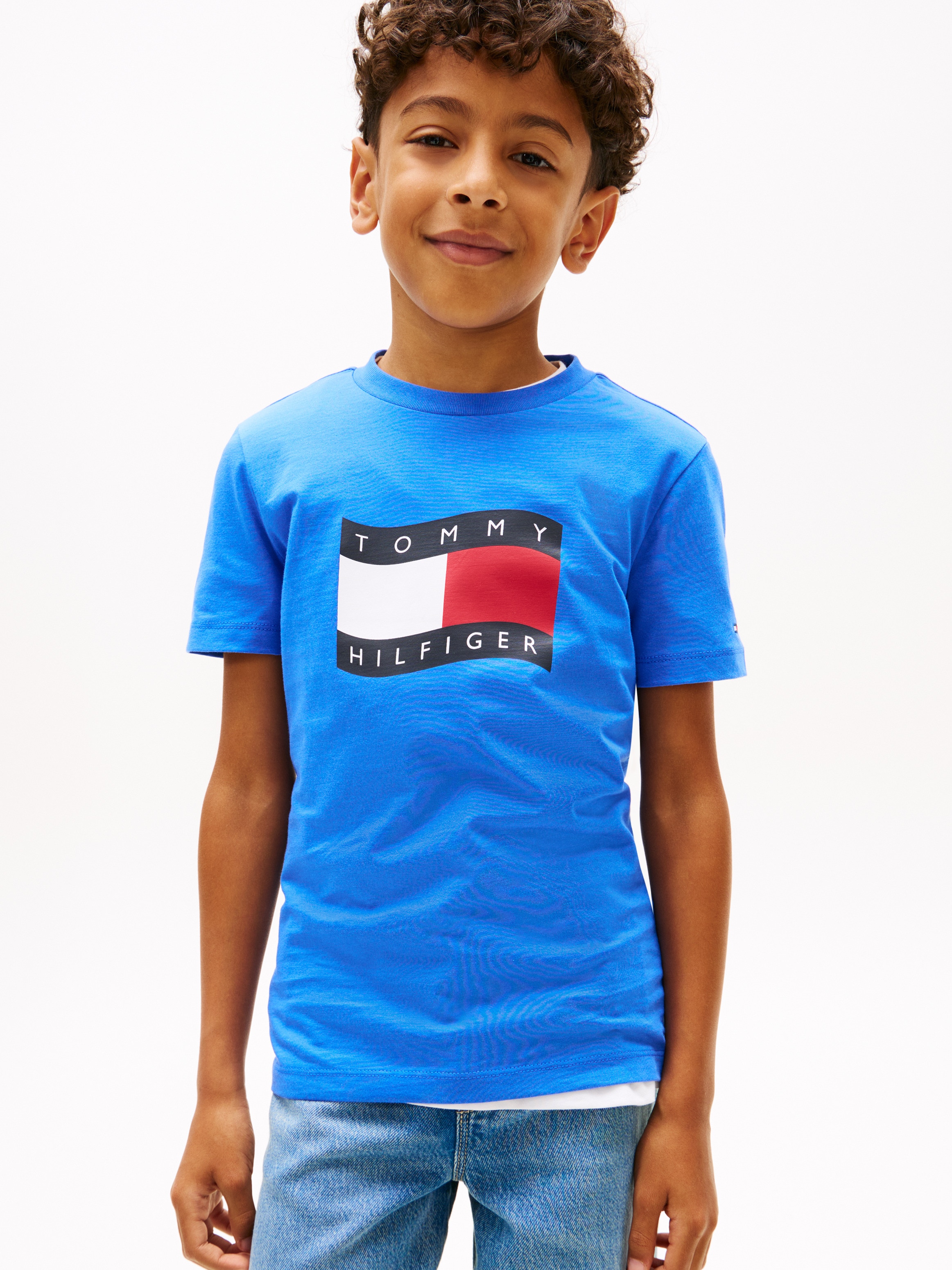 Imagem 0 de T-shirt com Bandeira da Marca no Peito