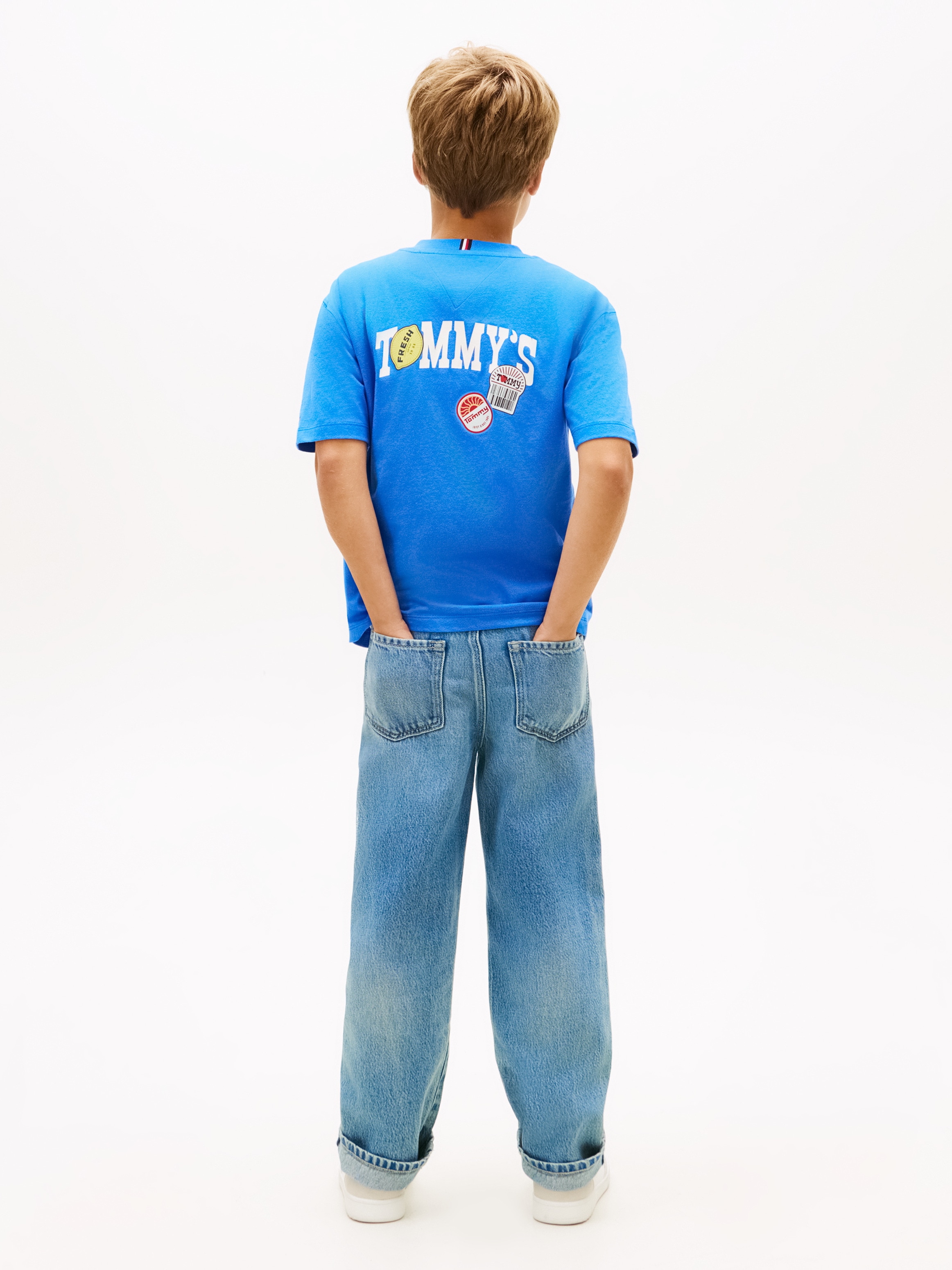 T-shirt com Ilustração nas Costas Tommy Hilfiger Azul-2