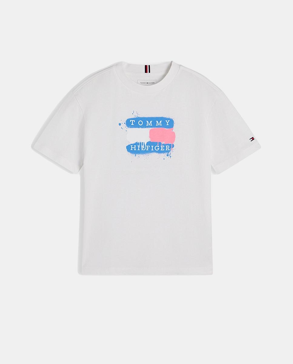 Imagem 0 de T-shirt de manga curta com logótipo à frente