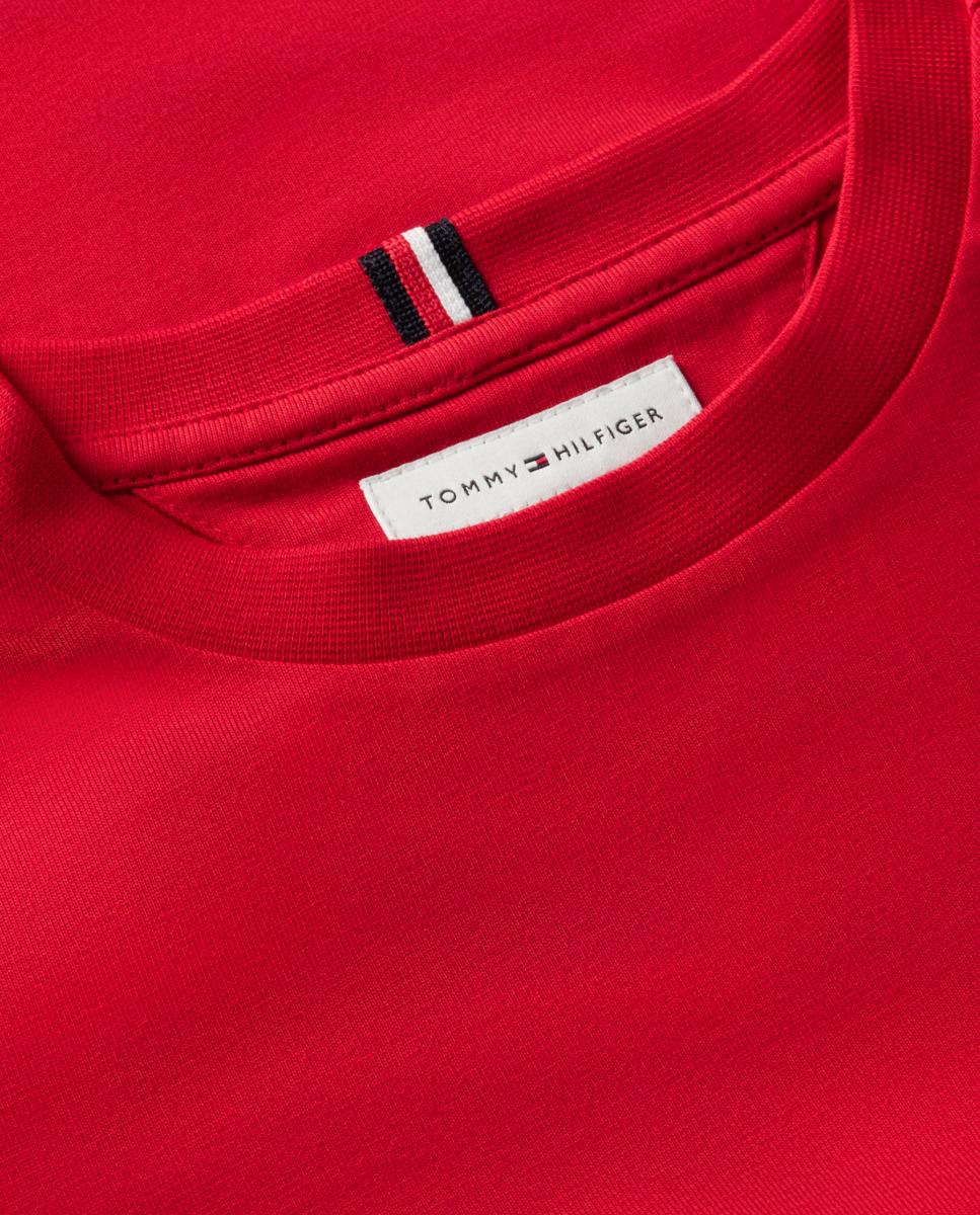 Camiseta de niño de manga corta con logo en el pecho - Tommy Hilfiger - Rojo Rojo-7