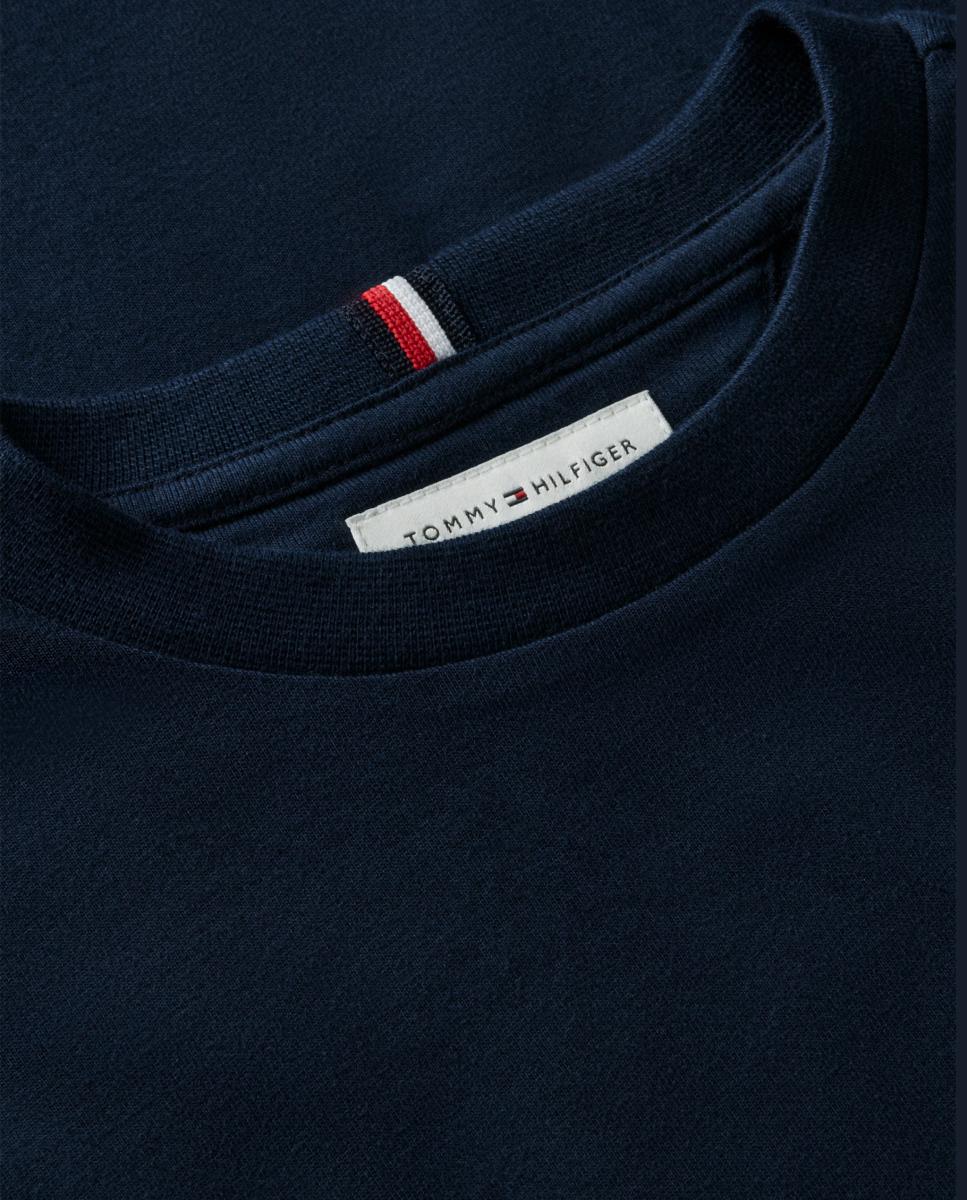 Camiseta de niño de manga larga con bandera bordada en el pecho - Tommy Hilfiger - Amarillo Amarillo-7