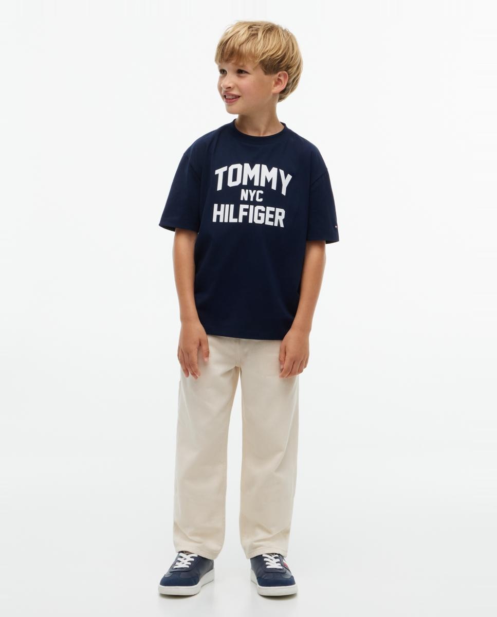 Camiseta de niño de manga corta - Tommy Hilfiger - Amarillo Amarillo-4