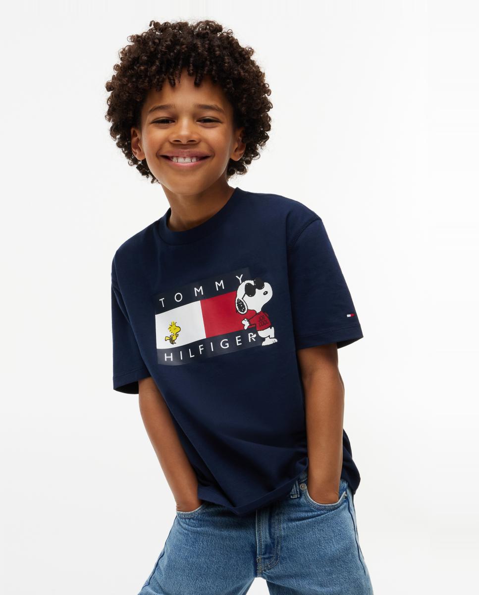 Imagen 0 de Camiseta de niño de manga corta y logo Snoopy Amarillo