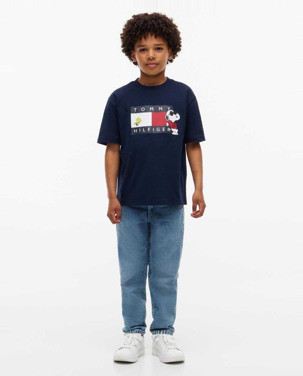 Imagen 4 de Camiseta de niño de manga corta y logo Snoopy - Tommy Hilfiger - Amarillo Amarillo