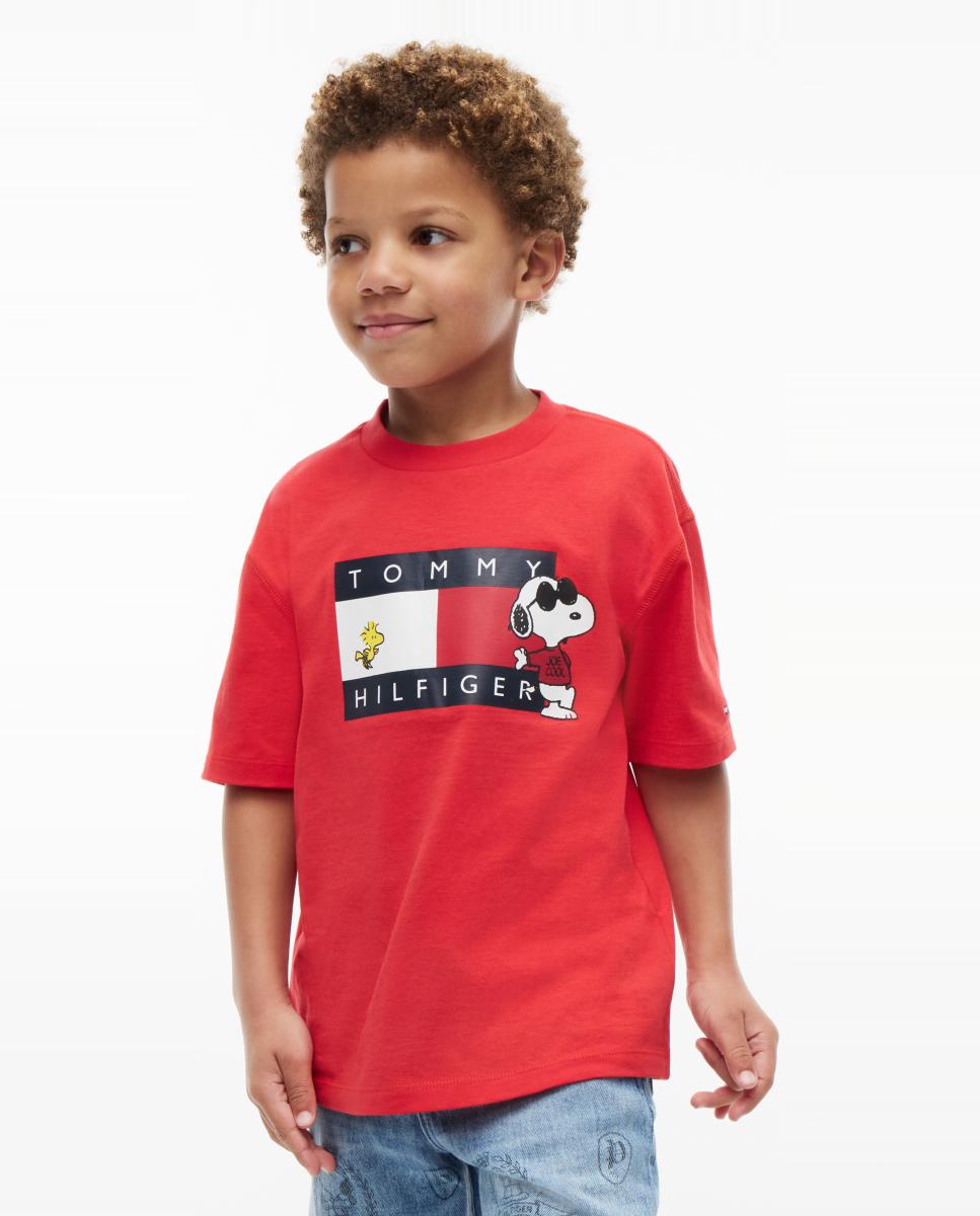 Imagen 0 de Camiseta de niño de manga corta y logo Snoopy Amarillo
