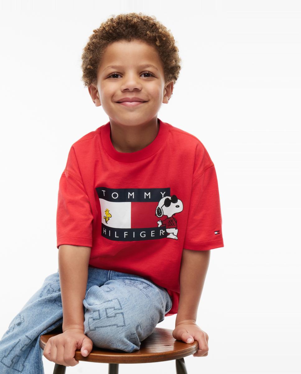 Imagen 3 de Camiseta de niño de manga corta y logo Snoopy - Tommy Hilfiger - Amarillo Amarillo
