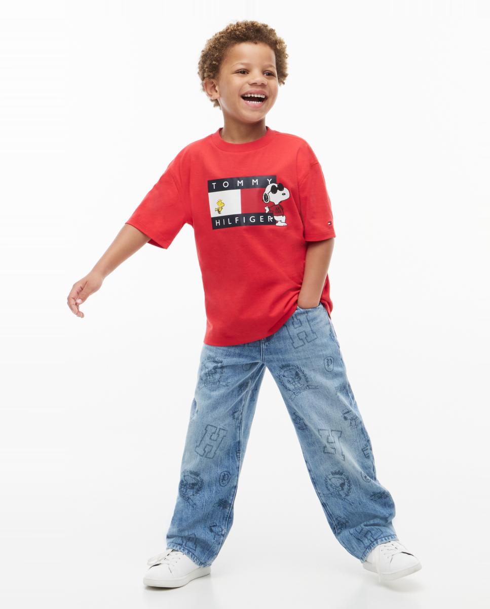 Imagen 4 de Camiseta de niño de manga corta y logo Snoopy - Tommy Hilfiger - Amarillo Amarillo