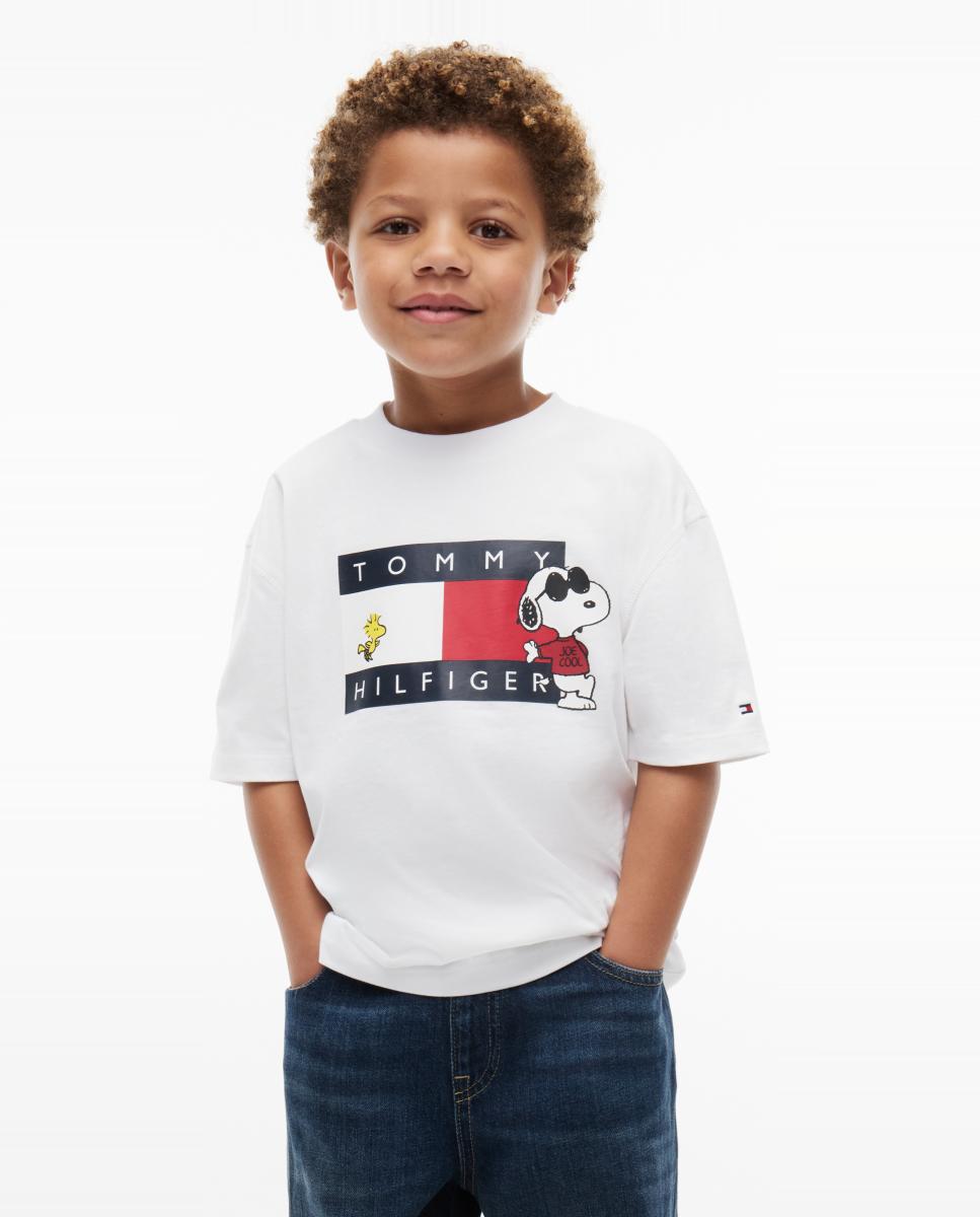 Imagen 0 de Camiseta de niño de manga corta y logo Snoopy Amarillo
