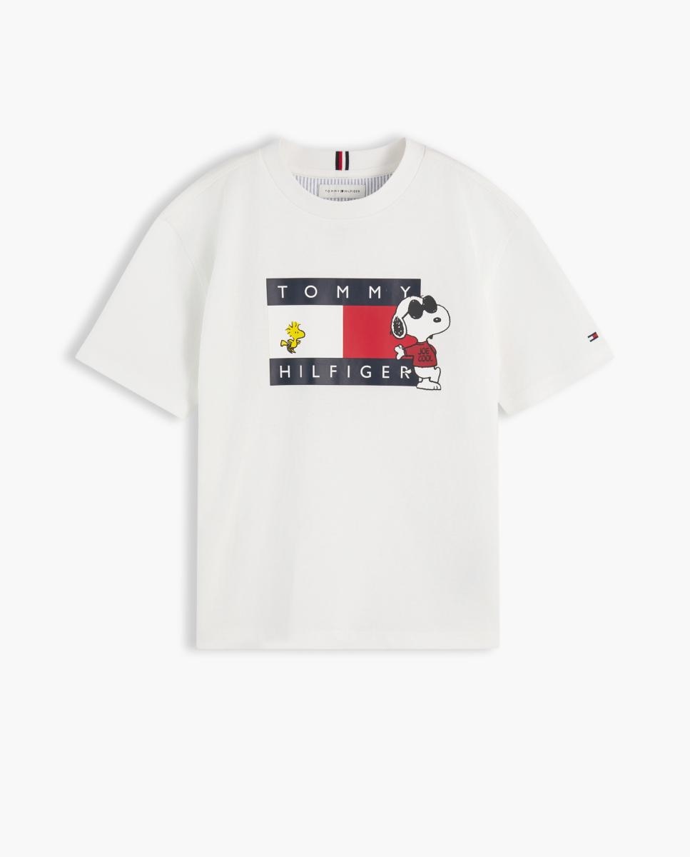 T-shirt de Manga Curta e Logótipo Snoopy Amarelo-5
