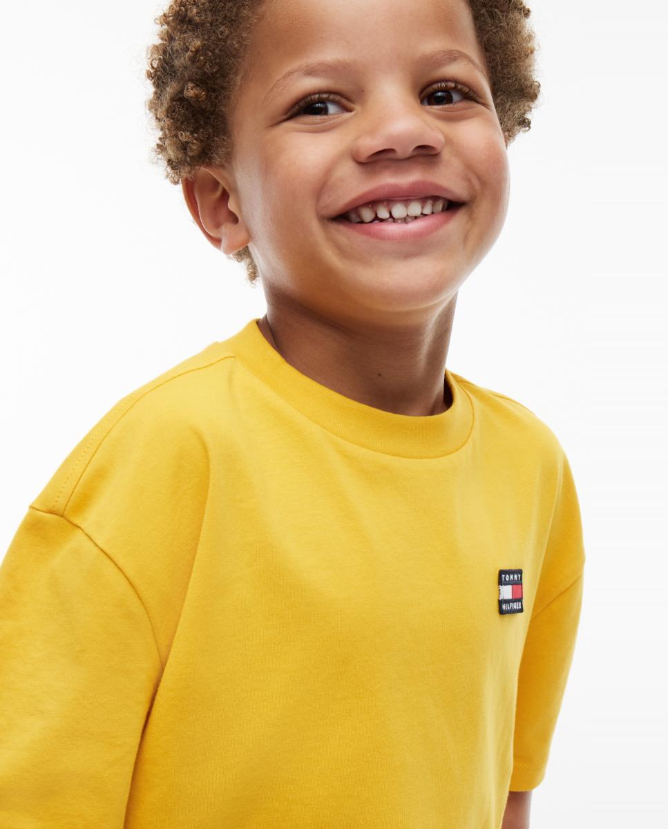 T-shirt com manga curta Amarelo-3
