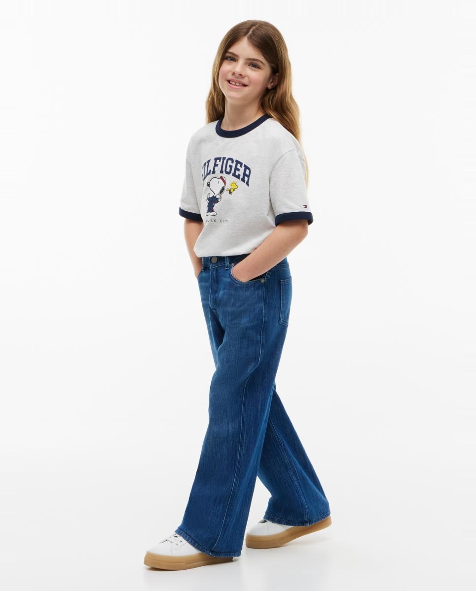 Imagen 3 de Camiseta de niño de manga corta y logo Snoopy - Tommy Hilfiger - Gris Gris