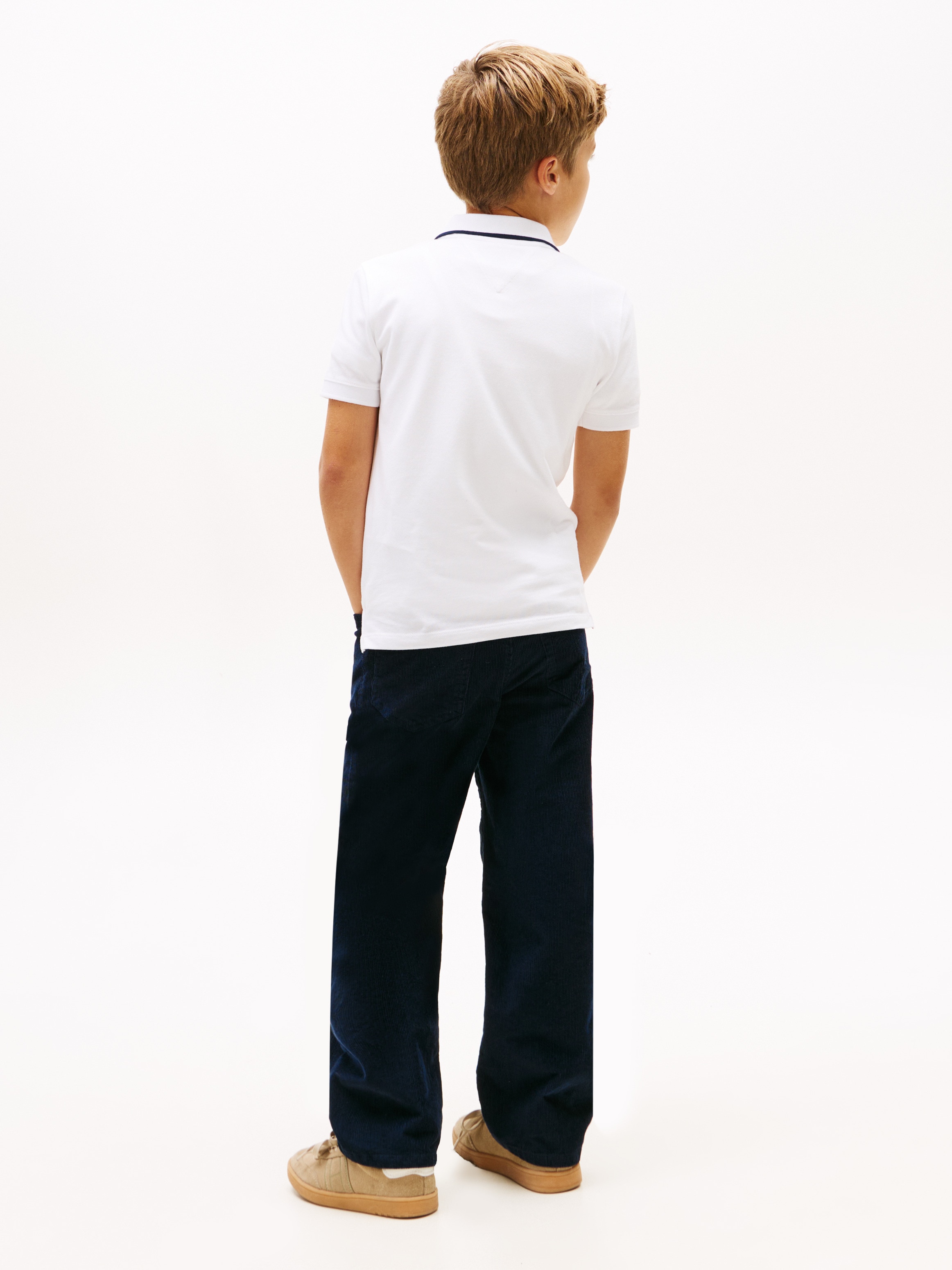 Polo com Emblema Impresso Tommy Hilfiger Branco-2