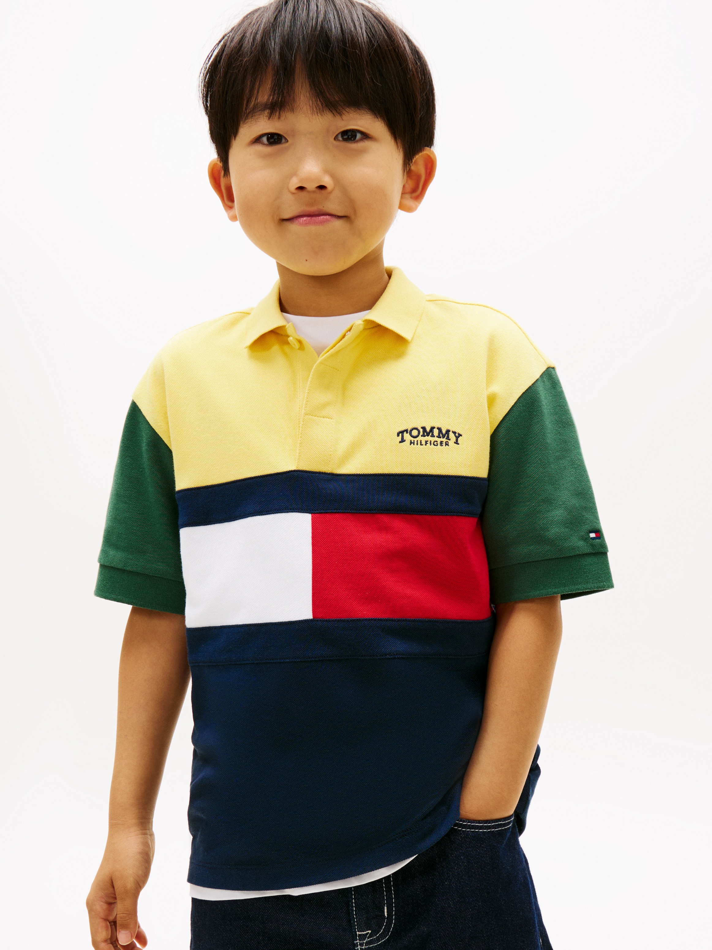 Imagem 0 de Polo com Color Block da Malha