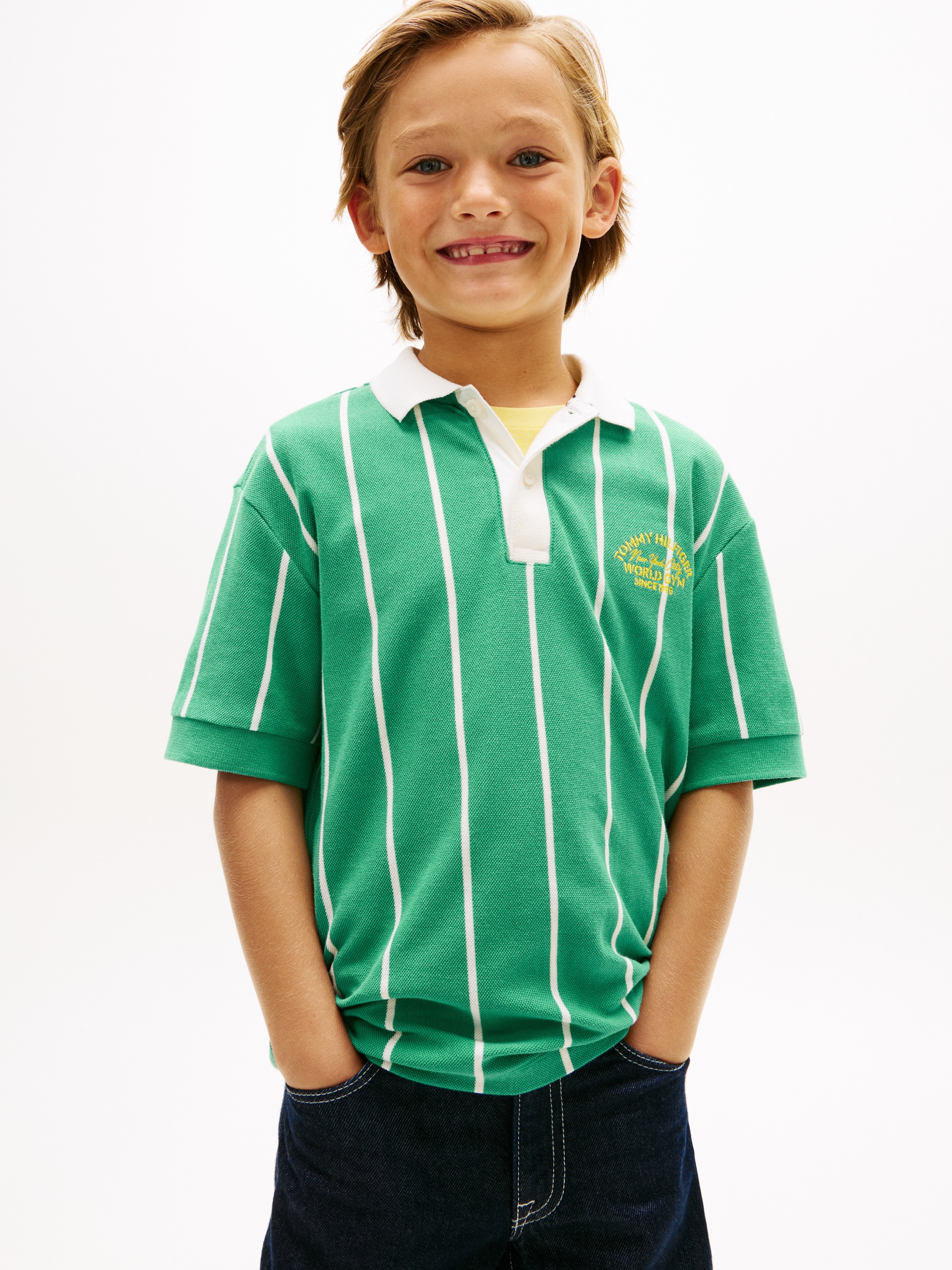 Imagem 0 de Polo de Inspiração de Basebol com Logótipo nas Costas