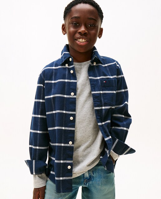 Imagem 0 de Camisa aos Quadrados com Bolso