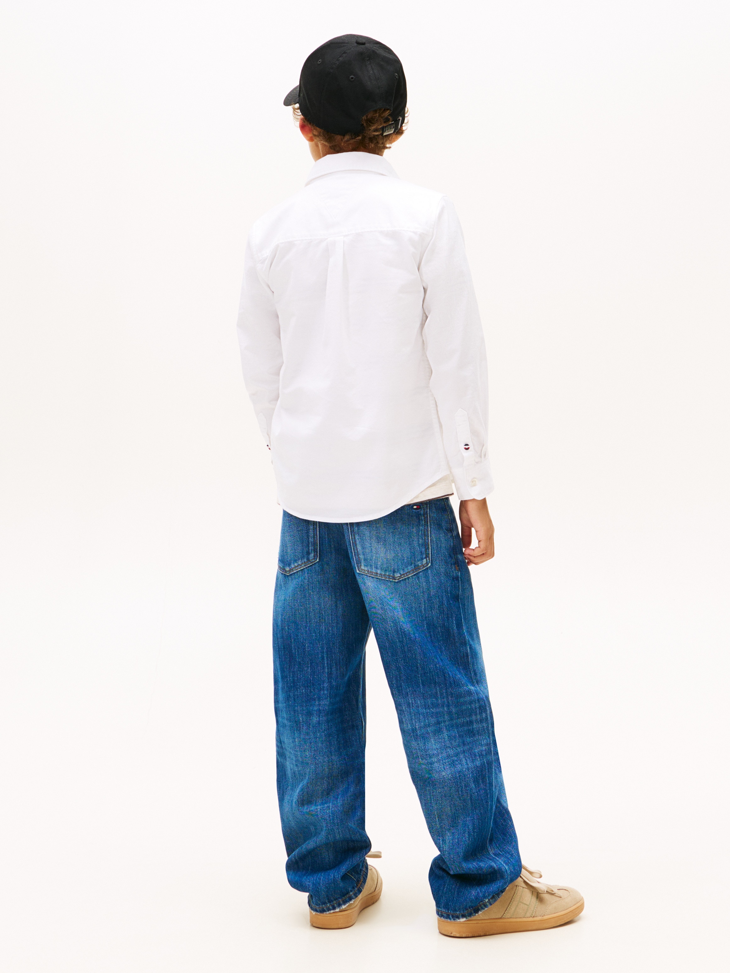 Camisa com Gola Abotoada - Branco Tommy Hilfiger Branco-2