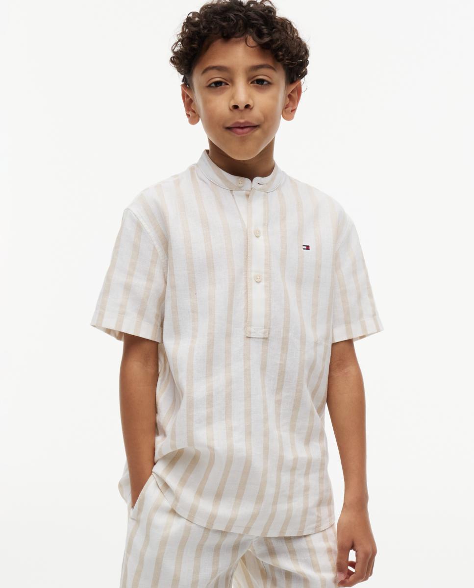 Imagem 0 de Camisa de Linho com Gola à Padre