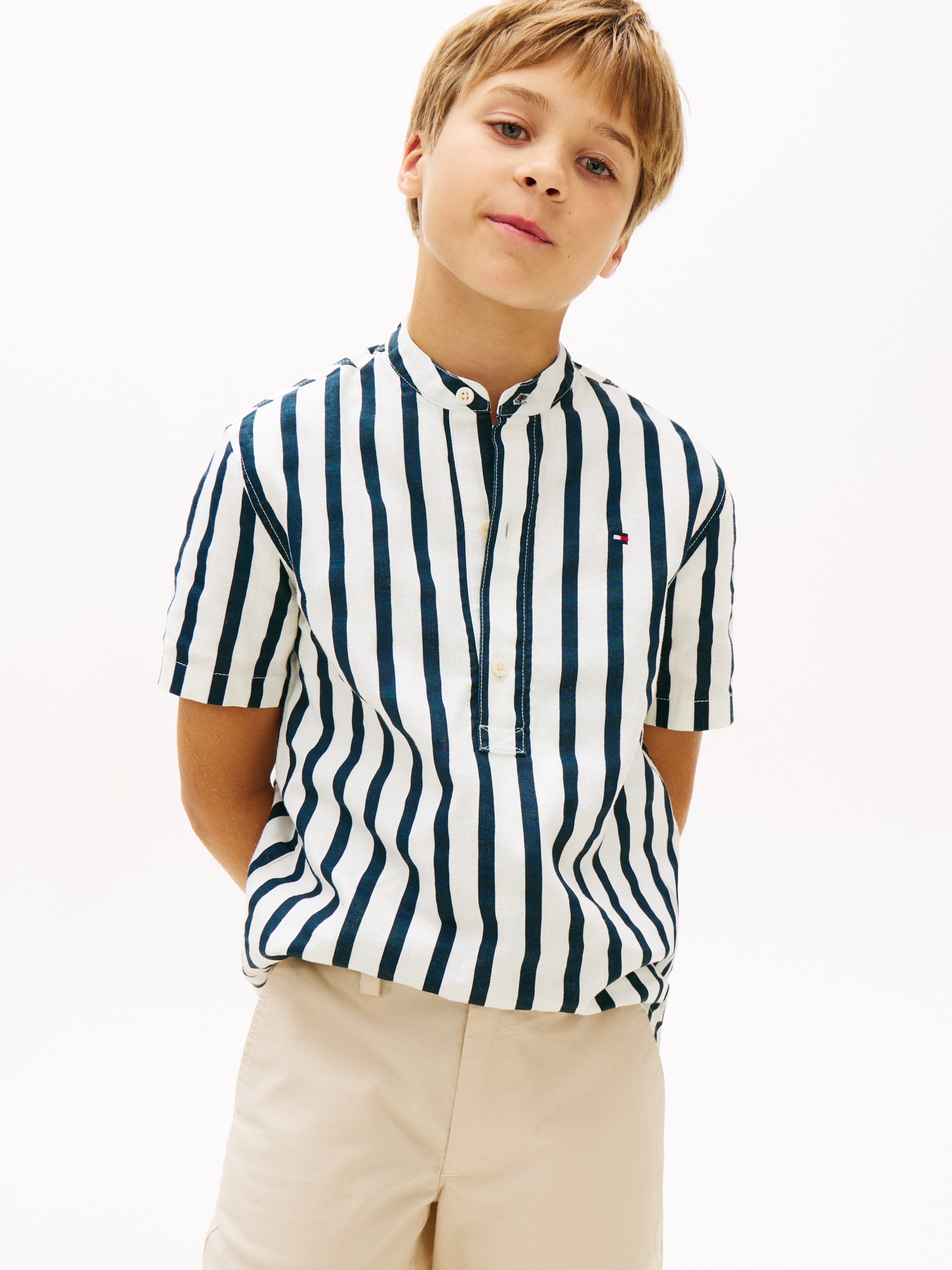 Imagem 0 de Camisa de Linho com Gola à Padre