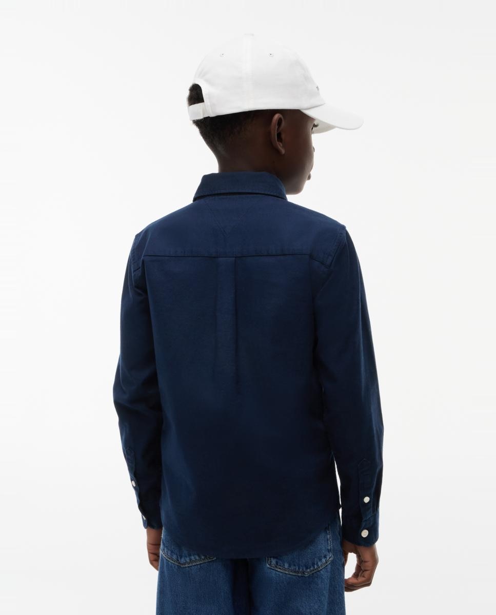 Camisa oxford Azul-2