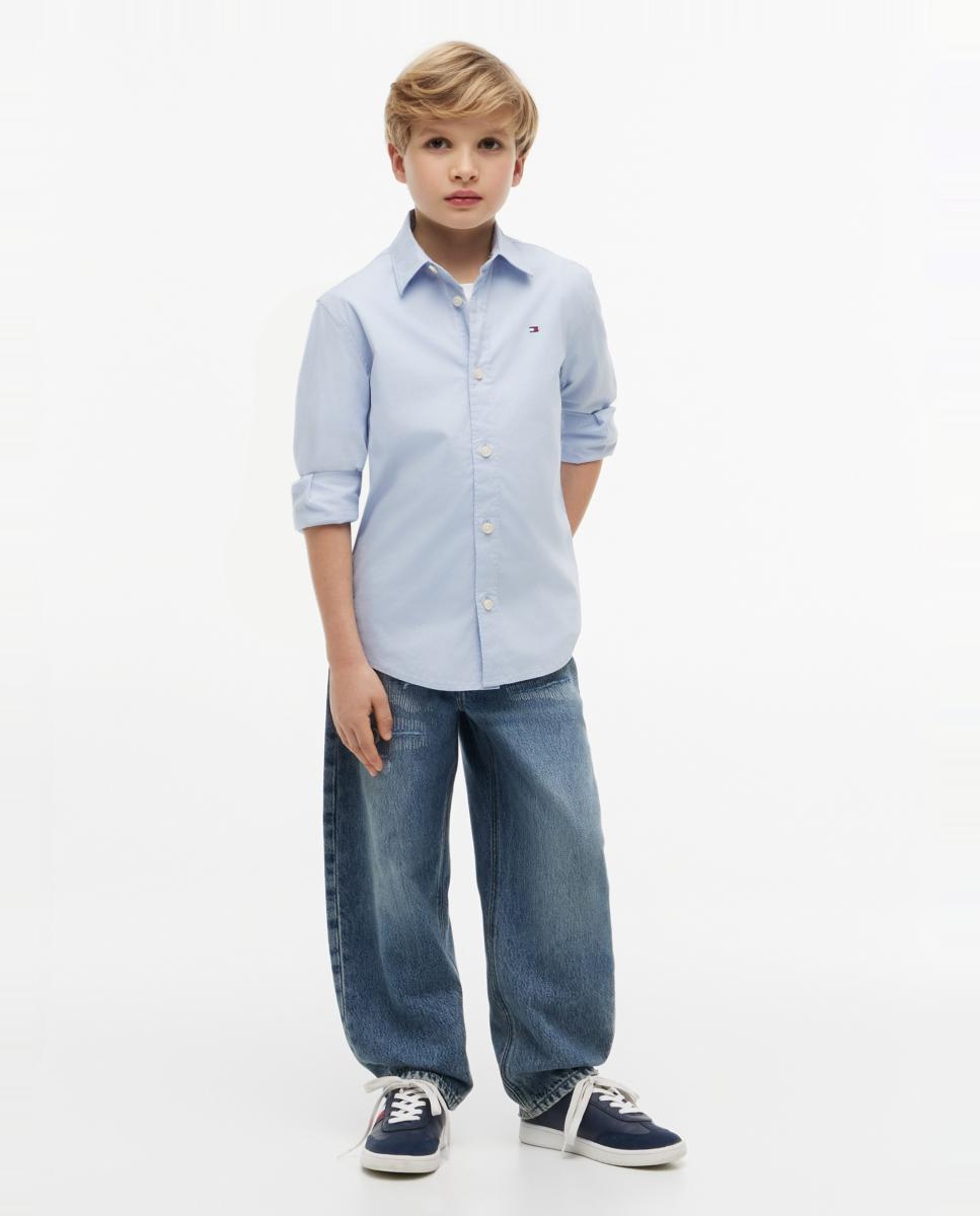 Camisa de Popelina Azul-4