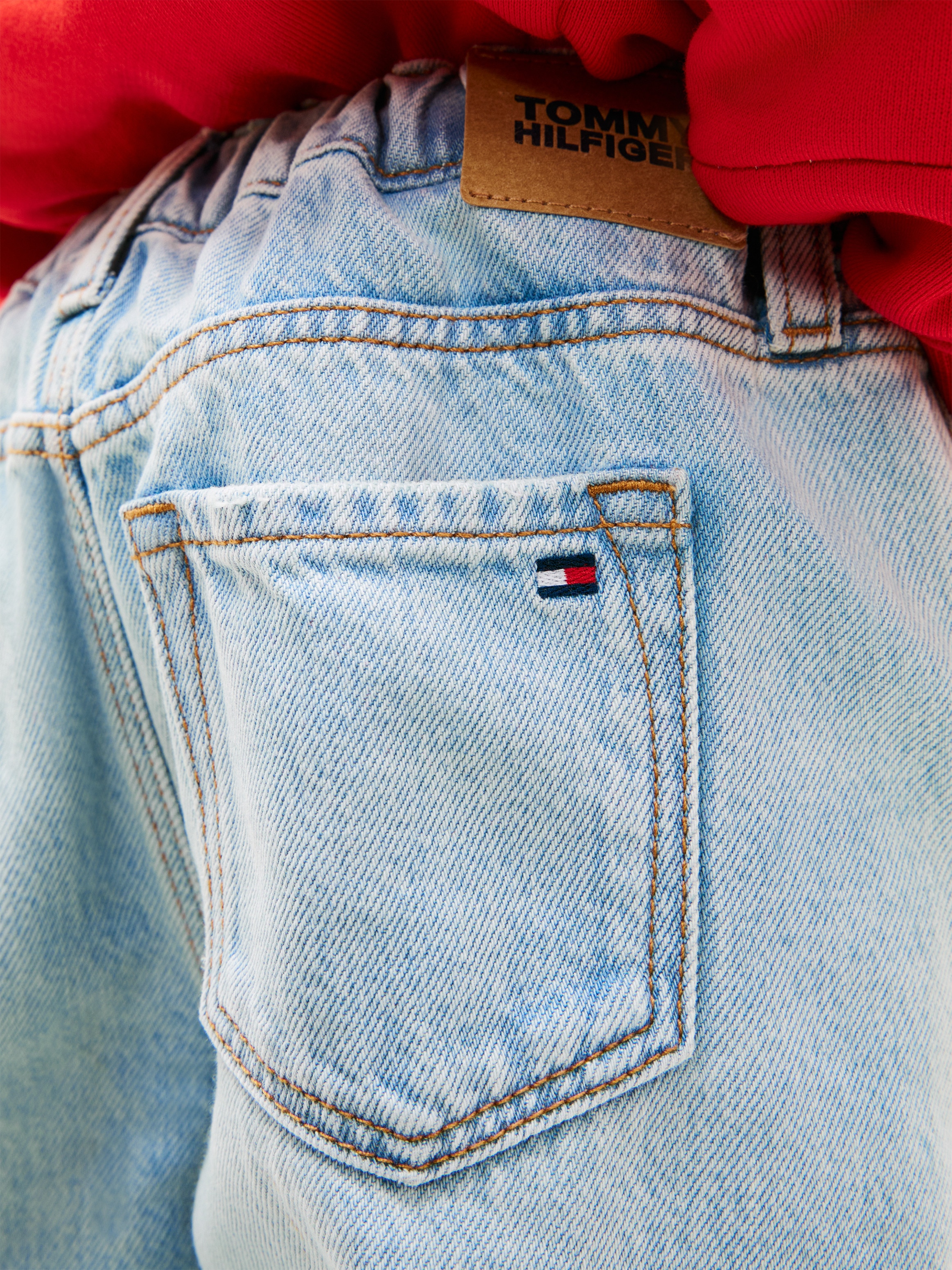 Jeans com Elástico na Cintura Tommy Hilfiger Azul-3