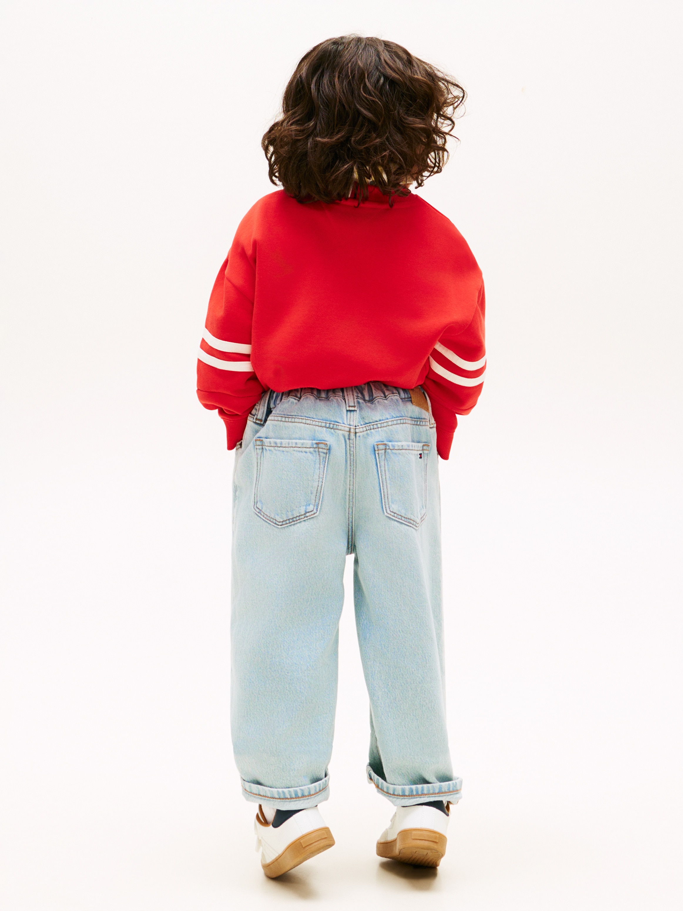 Jeans com Elástico na Cintura Tommy Hilfiger Azul-4