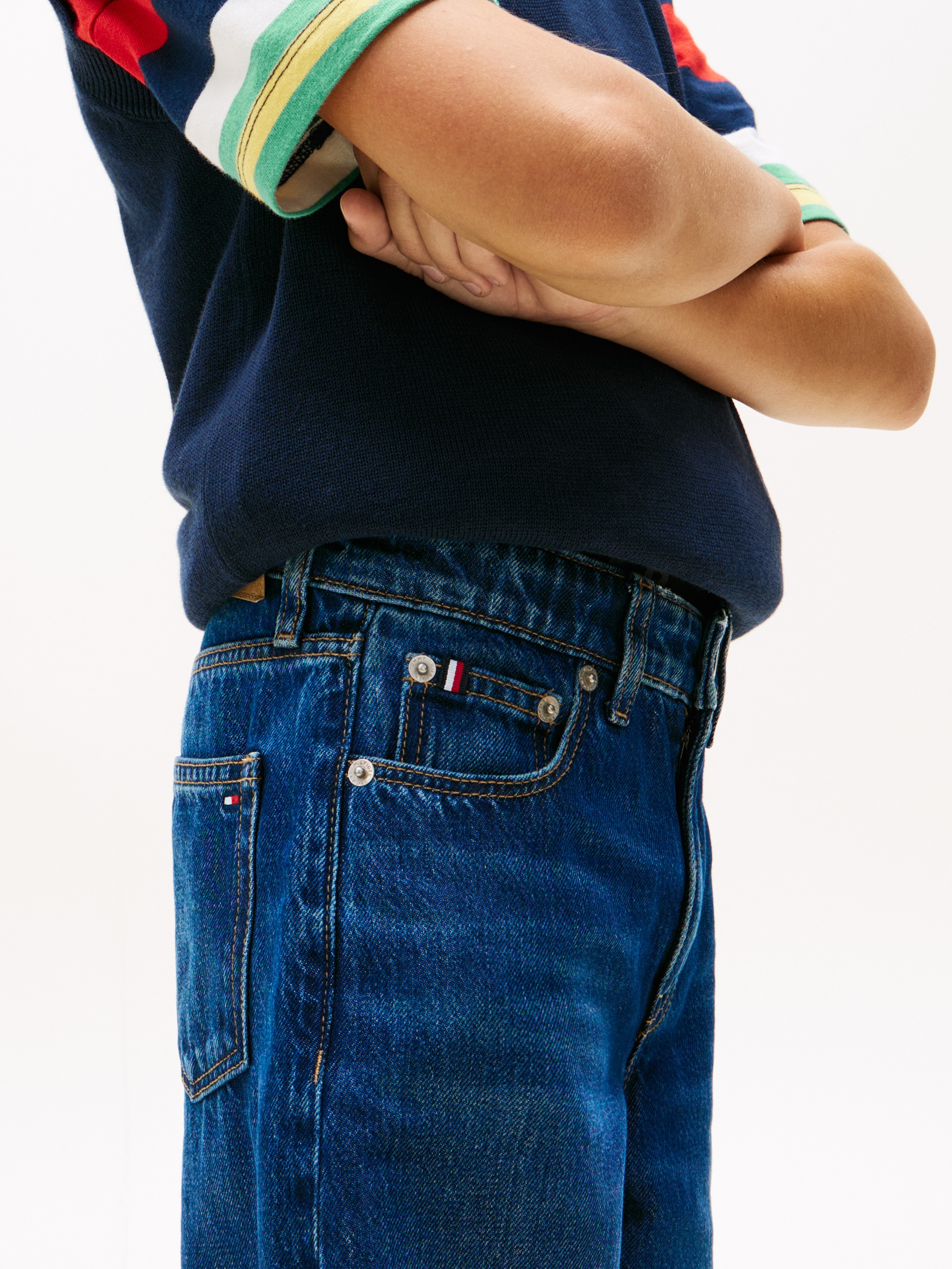 Jeans de Silhueta Barrel Tommy Hilfiger Azul-3