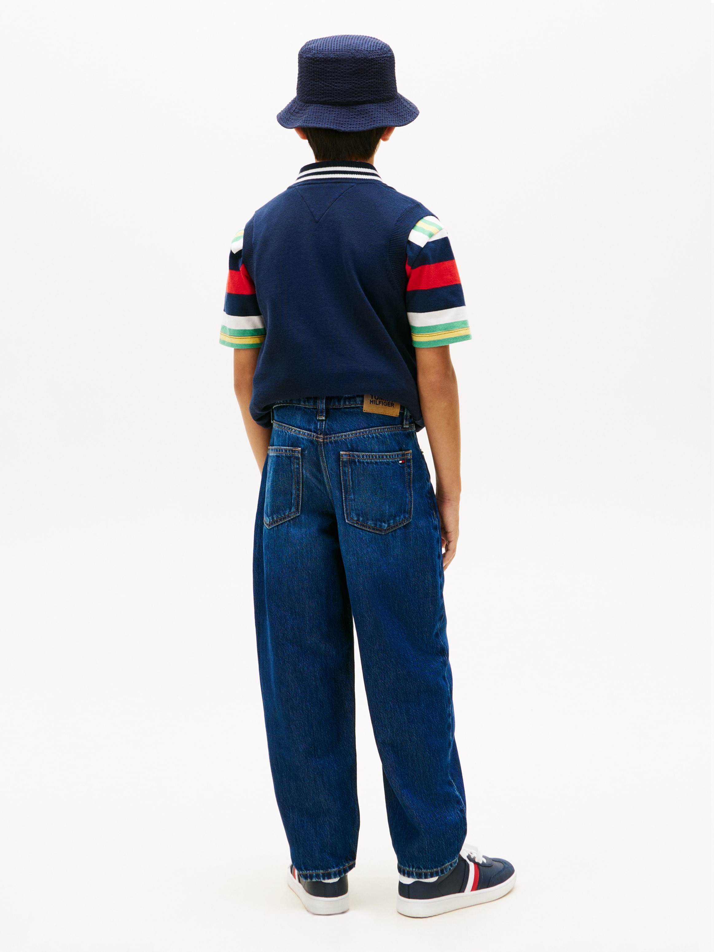 Jeans de Silhueta Barrel Tommy Hilfiger Azul-4
