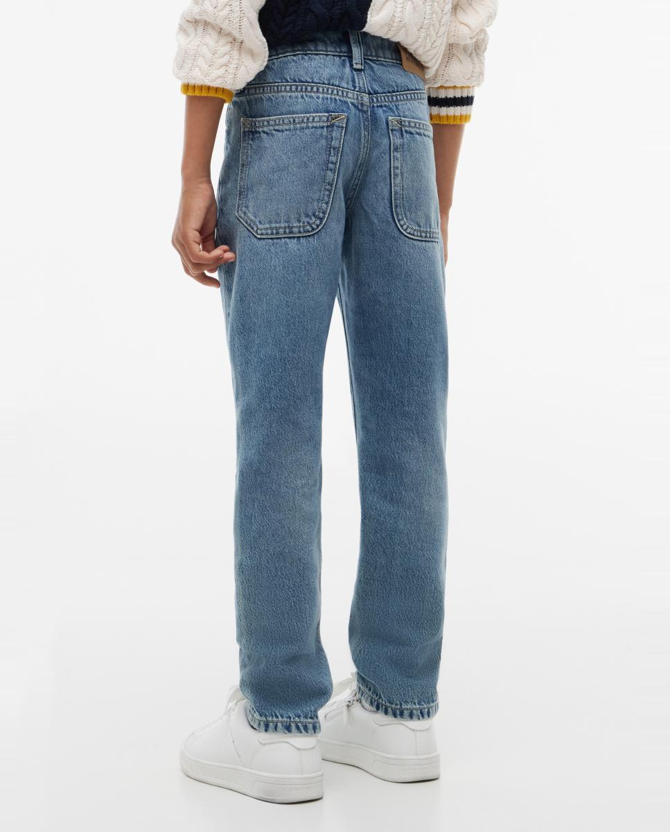 Jeans Straight Amarelo-3