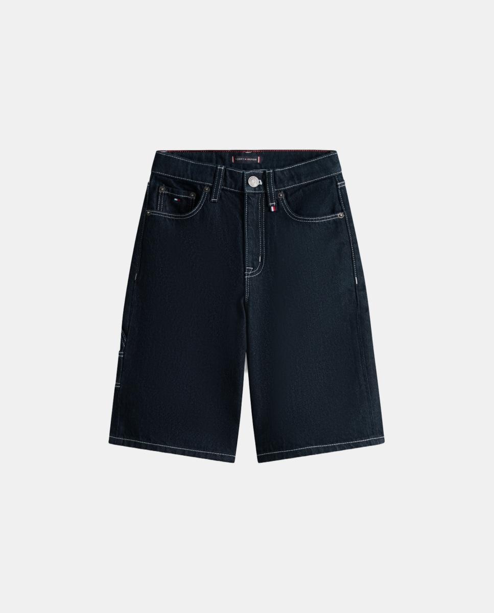 Bermudas de Ganga Relaxed Fit Azul-5