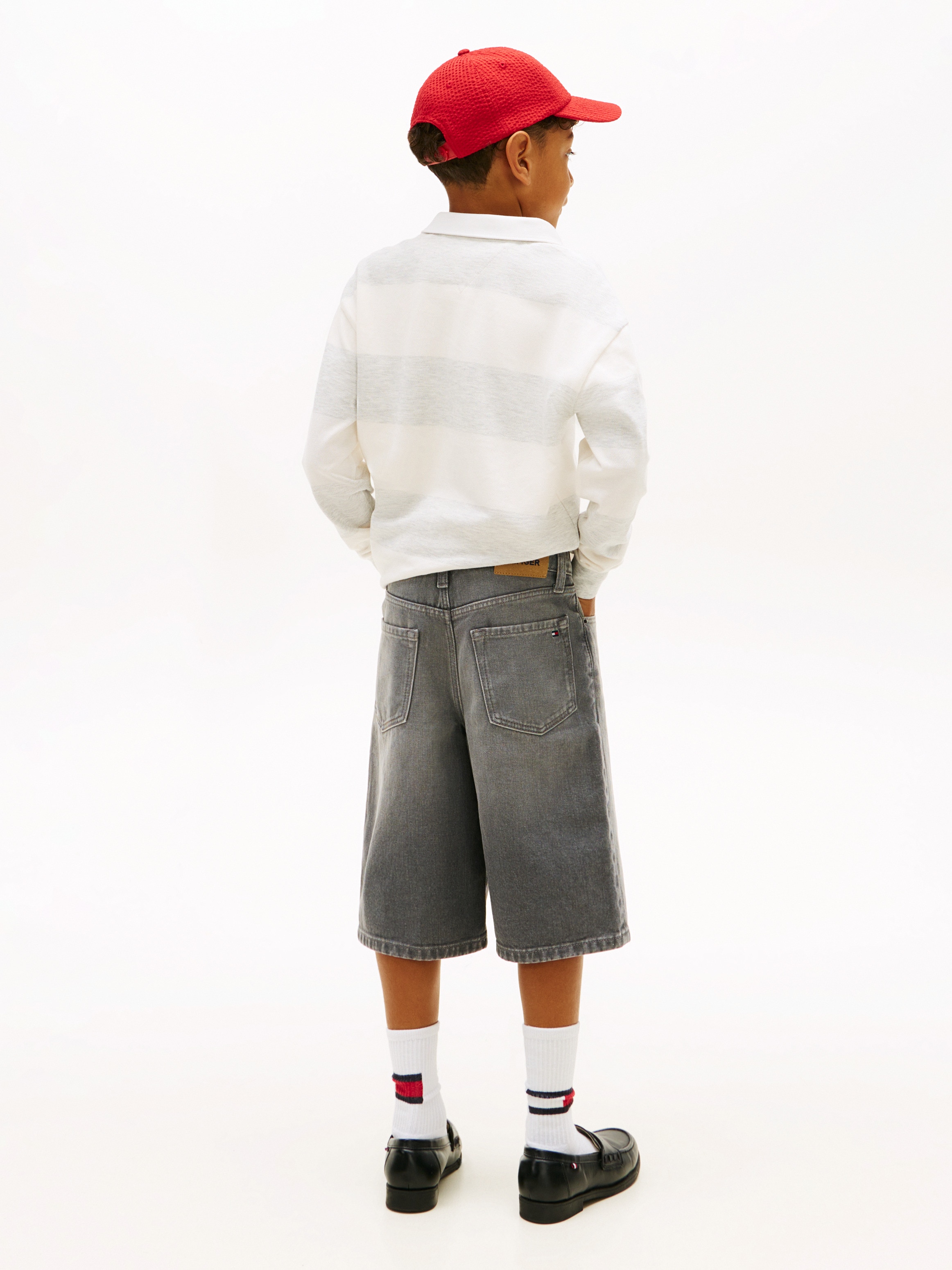 Bermudas de Ganga Relaxed Fit Cinzento-5