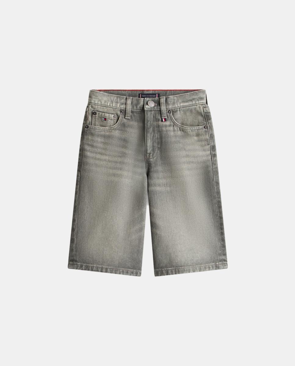 Bermudas de Ganga Relaxed Fit Cinzento-6